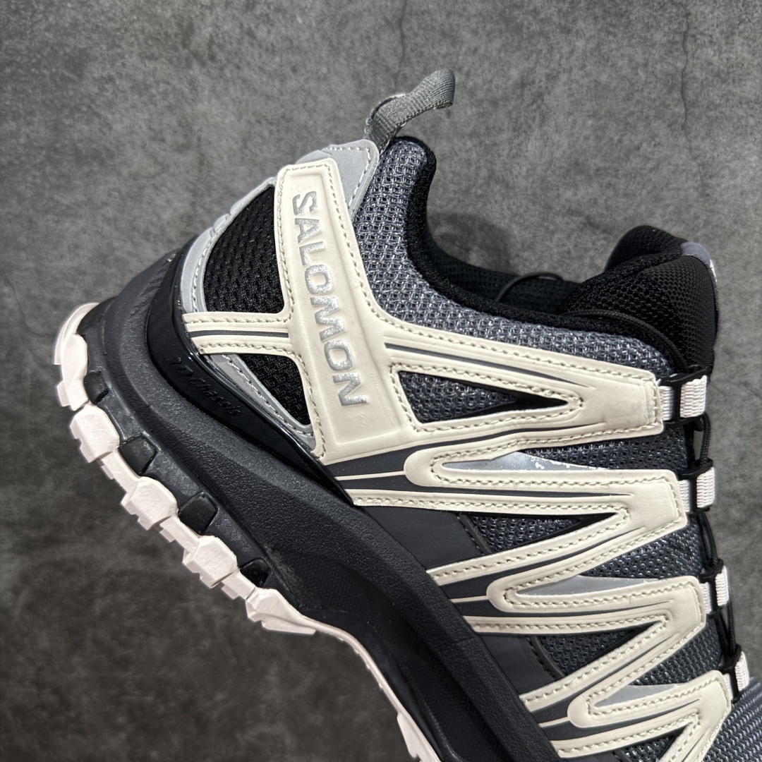 图片[7]-【S版纯原】SALOMON XA Pro 3D ADV 萨洛蒙潮流越野机能户外功能鞋 黑粉 491841 全新版本出货 性价比拉满 品质 细节 材料都是肉眼可以见！ 售前售后也是其它工厂无法匹敌！ 纯原外贸平台特供订单 耗时半年巨作 全套原纸板楦头开发 原厂特供网布配套加持 确保原汁原味 完美呈现版型 原档数据独家私模五层组合大底 男女鞋同步官方 原装Ortholite轻量化鞋垫 中底布带钢印编号 原厂TPU锁扣 进口港宝加持 后跟自然饱满 还原公司包裹性 鞋面采用SENSIFT贴合技术 全方位贴合包裹脚型 鞋跟部鞋底牵引设计 提供强大的抓地性能 更适应野外崎岖不平的道路 其3D ADVANCED CHASSIS底盘 材料轻量大化 钉齿设计更具稳定性 防护性 鞋底易磨损区运用CONTAGRIP高耐磨材料 应对城市硬质路面长距离跑考验 尺码：36 36.5 37.5 38 38.5 39 40 40.5 41 42 42.5 43 44 44.5 45-选品中心