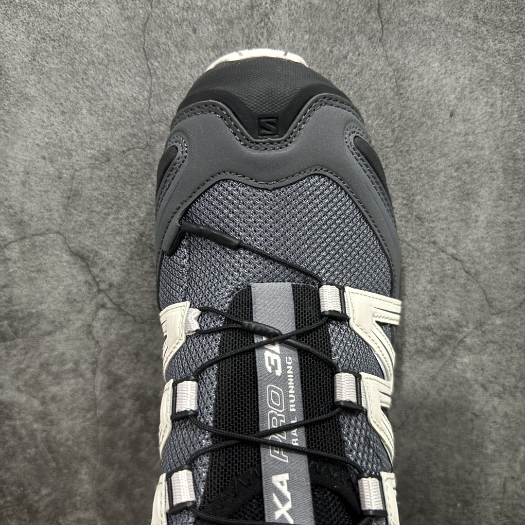 图片[5]-【S版纯原】SALOMON XA Pro 3D ADV 萨洛蒙潮流越野机能户外功能鞋 黑粉 491841 全新版本出货 性价比拉满 品质 细节 材料都是肉眼可以见！ 售前售后也是其它工厂无法匹敌！ 纯原外贸平台特供订单 耗时半年巨作 全套原纸板楦头开发 原厂特供网布配套加持 确保原汁原味 完美呈现版型 原档数据独家私模五层组合大底 男女鞋同步官方 原装Ortholite轻量化鞋垫 中底布带钢印编号 原厂TPU锁扣 进口港宝加持 后跟自然饱满 还原公司包裹性 鞋面采用SENSIFT贴合技术 全方位贴合包裹脚型 鞋跟部鞋底牵引设计 提供强大的抓地性能 更适应野外崎岖不平的道路 其3D ADVANCED CHASSIS底盘 材料轻量大化 钉齿设计更具稳定性 防护性 鞋底易磨损区运用CONTAGRIP高耐磨材料 应对城市硬质路面长距离跑考验 尺码：36 36.5 37.5 38 38.5 39 40 40.5 41 42 42.5 43 44 44.5 45-选品中心