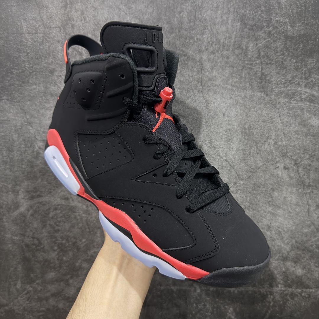 图片[3]-【DG2.0版本】Air Jordan AJ6 Retro 反转红外线2026复刻黑红 CT8529-001 高端零售裸鞋圈特供批次 SZ原厂全套原楦原纸板冲刀磨具开发 原厂皮料加持 原厂港宝加持定型后跟R度完美 同源原厂电绣 飞翼针数密度立体效果一致 百分百一致原鞋 原厂拉帮工艺 针距密度一致 后跟弧度收口自然不对折 极致一眼正品既视感 进口玻璃冲刀皮料裁剪零毛边 全鞋电脑针车工艺 品控清洁度最高QC检验标准 免检产品 原厂订购鞋盒、鞋标、防尘纸、鞋撑、鞋带 追求极致的原厂味道 尺码：40.5 41 42 42.5 43 44 44.5 45 46 47.5 48.5-选品中心