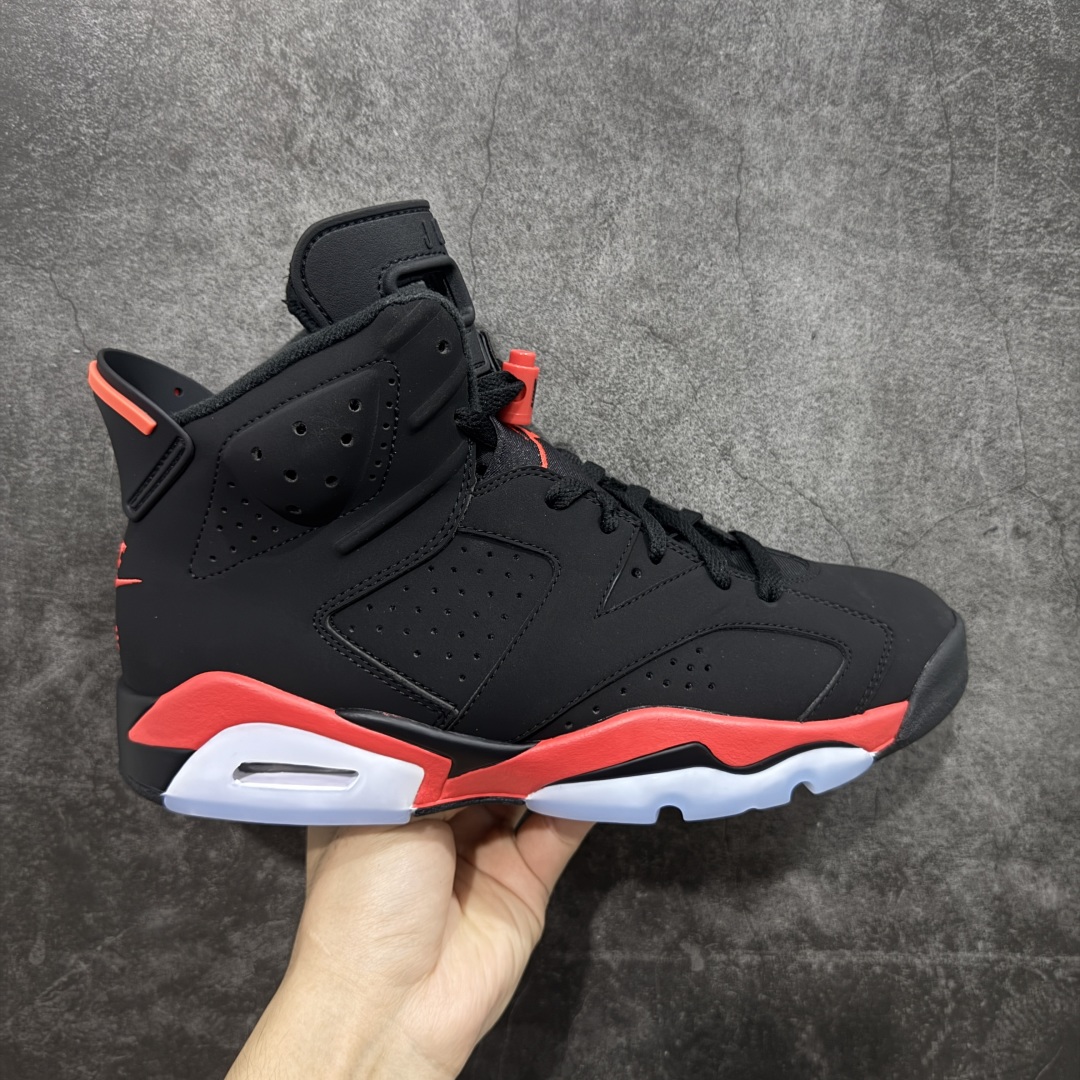 【DG2.0版本】Air Jordan AJ6 Retro 反转红外线2026复刻黑红 CT8529-001 高端零售裸鞋圈特供批次 SZ原厂全套原楦原纸板冲刀磨具开发 原厂皮料加持 原厂港宝加持定型后跟R度完美 同源原厂电绣 飞翼针数密度立体效果一致 百分百一致原鞋 原厂拉帮工艺 针距密度一致 后跟弧度收口自然不对折 极致一眼正品既视感 进口玻璃冲刀皮料裁剪零毛边 全鞋电脑针车工艺 品控清洁度最高QC检验标准 免检产品 原厂订购鞋盒、鞋标、防尘纸、鞋撑、鞋带 追求极致的原厂味道 尺码:40.5 41 42 42.5 43 44 44.5 45 46 47.5 48.5-选品中心