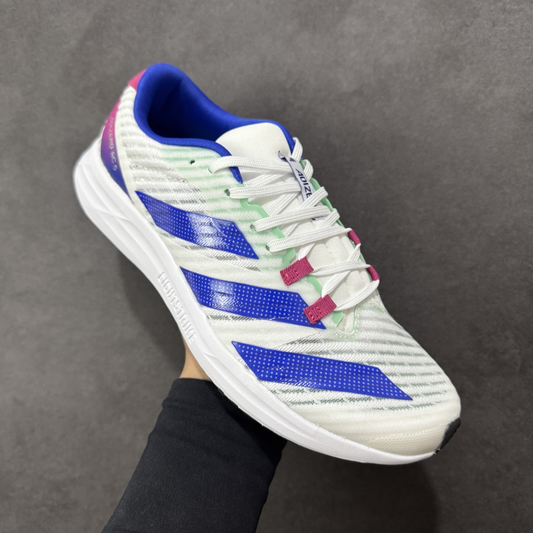 图片[3]-【公司级】Adidas Adizero Rc 5 减震透气休闲训练跑步鞋 沿袭 ADIZERO 系列传统 专为训练备赛设计的专业跑鞋 TORSION SYSTEM 技术 支撑快跑带来的落地冲击力 网材鞋面透气 透湿 排汗 橡胶外底 防滑耐磨 货号： GV9096 尺码： 36 36.5 37.5 38 38.5 39 40 40.5 41 42 42.5 43 44 45-选品中心