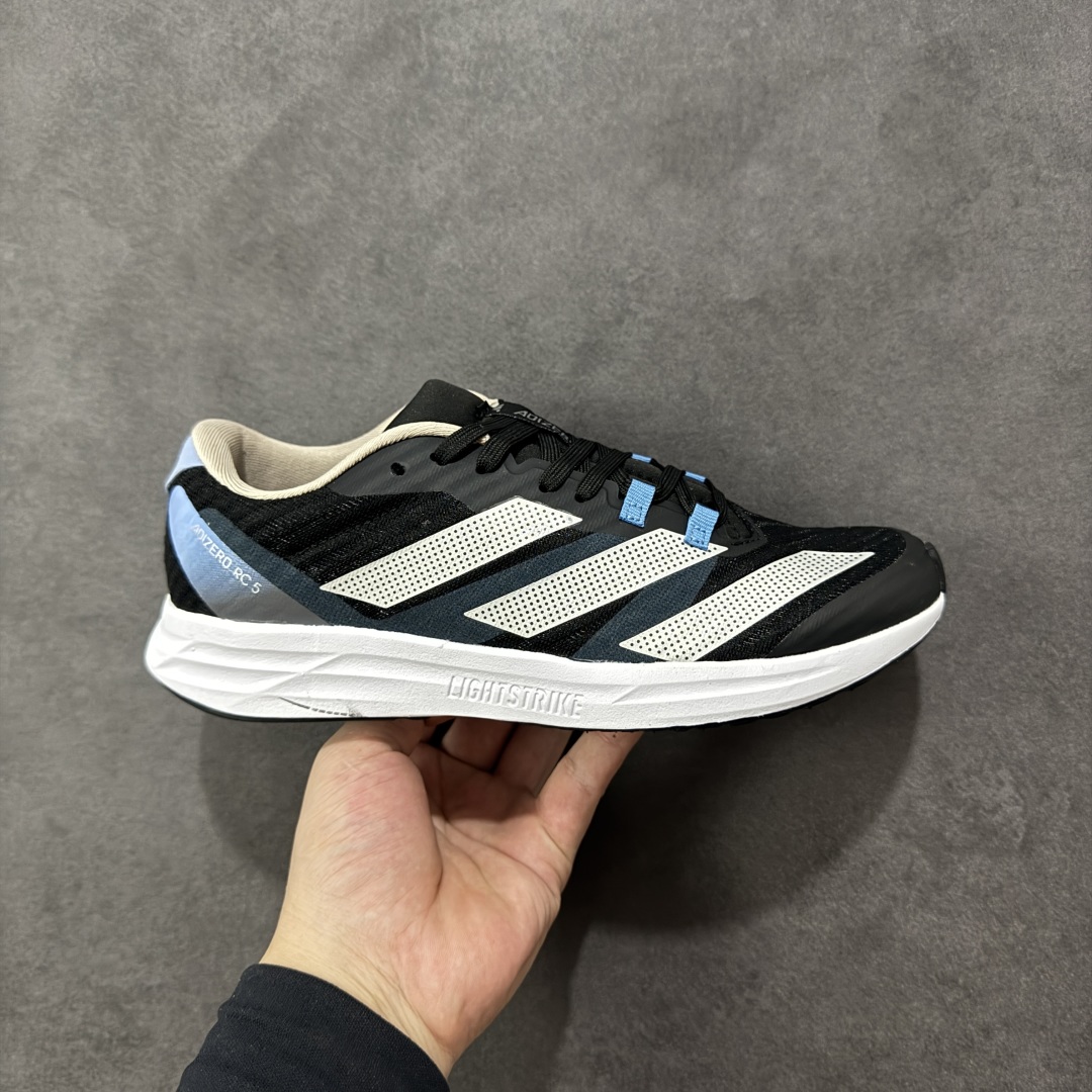 【公司级】Adidas Adizero Rc 5 减震透气休闲训练跑步鞋 沿袭 ADIZERO 系列传统 专为训练备赛设计的专业跑鞋 TORSION SYSTEM 技术 支撑快跑带来的落地冲击力 网材鞋面透气 透湿 排汗 橡胶外底 防滑耐磨 货号: HQ3677 尺码: 36 36.5 37.5 38 38.5 39 40 40.5 41 42 42.5 43 44 45-选品中心