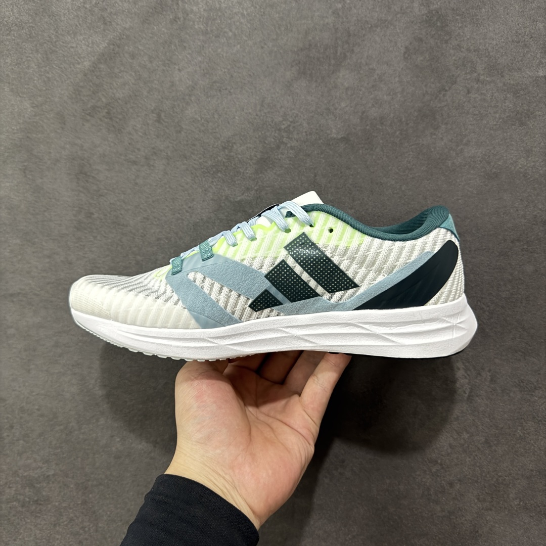 图片[2]-【公司级】Adidas Adizero Rc 5 减震透气休闲训练跑步鞋 沿袭 ADIZERO 系列传统 专为训练备赛设计的专业跑鞋 TORSION SYSTEM 技术 支撑快跑带来的落地冲击力 网材鞋面透气 透湿 排汗 橡胶外底 防滑耐磨 货号： ID6914 尺码： 36 36.5 37.5 38 38.5 39 40 40.5 41 42 42.5 43 44 45-选品中心