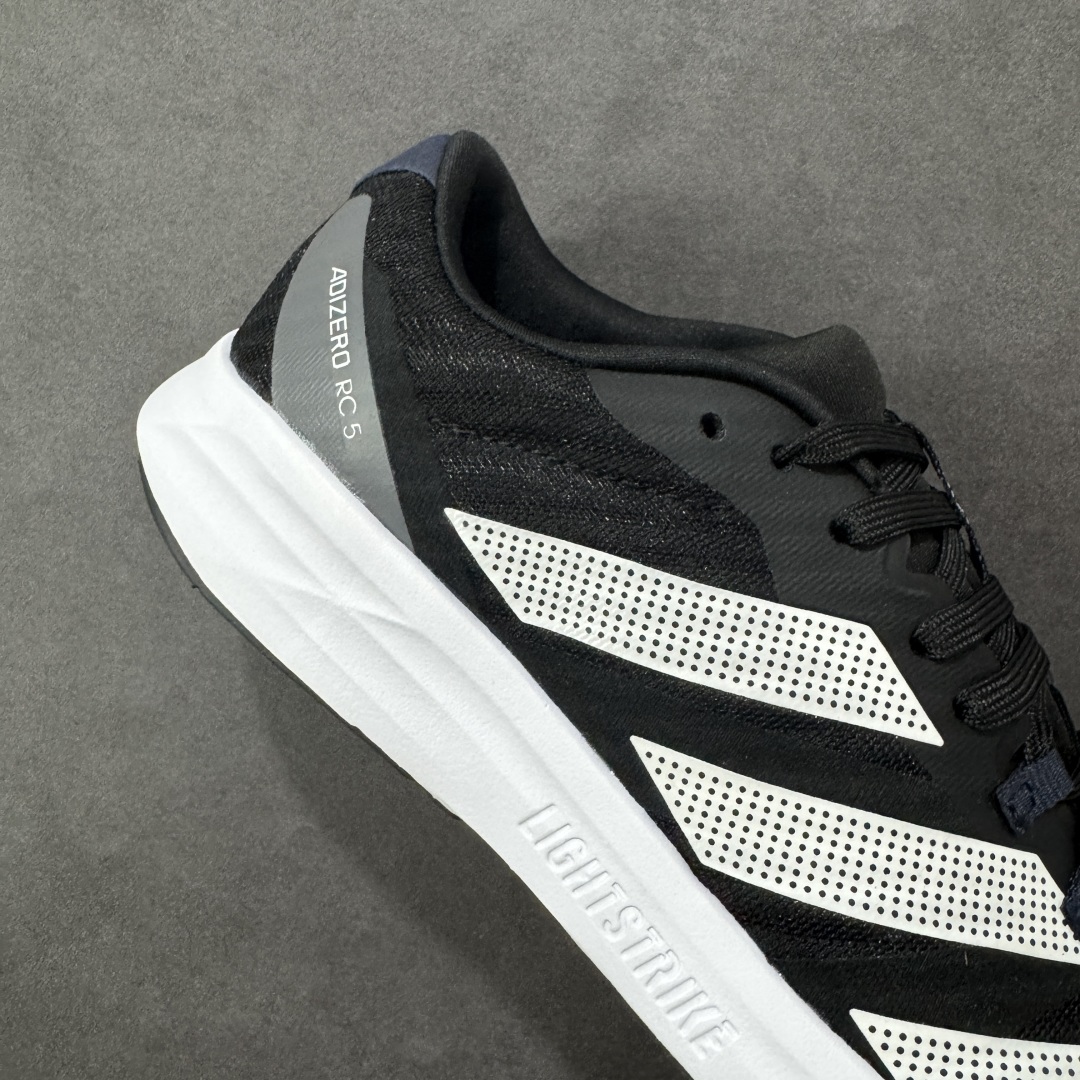 图片[6]-【公司级】Adidas Adizero Rc 5 减震透气休闲训练跑步鞋 沿袭 ADIZERO 系列传统 专为训练备赛设计的专业跑鞋 TORSION SYSTEM 技术 支撑快跑带来的落地冲击力 网材鞋面透气 透湿 排汗 橡胶外底 防滑耐磨 货号： HQ3680 尺码： 36 36.5 37.5 38 38.5 39 40 40.5 41 42 42.5 43 44 45-选品中心