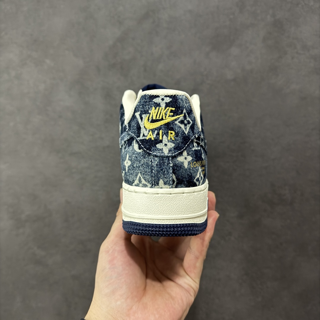 图片[4]-【定制版】Nike Air Force 1\’07 Low LV联名 白墨蓝 空军一号低帮休闲板鞋  #定制皮料 定制鞋盒 原楦原纸板 纯正空军版型 内置全掌气垫 货号：YF9511-820  尺码：36 36.5 37.5 38 38.5 39 40 40.5 41 42 42.5 43 44 44.5 45-选品中心