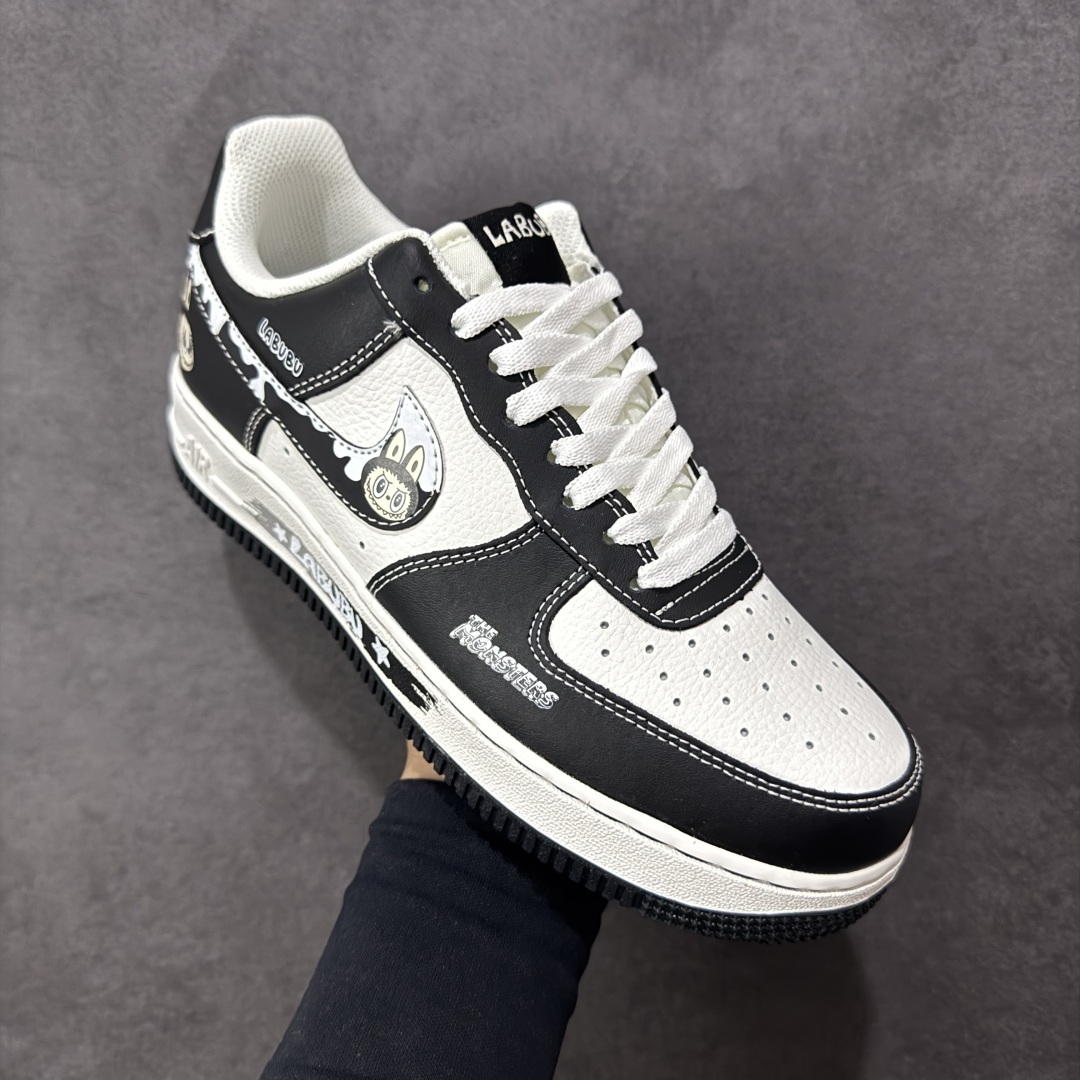 图片[3]-【定制版】NIke Air Force 1 \’07 Low “黑色涂鸦拉布布”空军一号 低帮 运动鞋 休闲鞋 折边针车 工艺难度大 原楦头原纸板 原装鞋盒 定制五金配件 内置全掌气垫 原厂鞋底 货号：KJ5188-001 尺码：36 36.5 37.5 38 38.5 39 40 40.5 41 42 42.5 43 44 44.5 45 编码：HXSA310320-选品中心