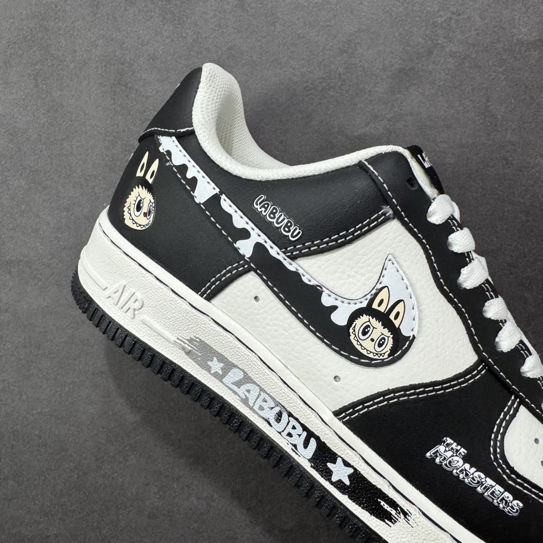 图片[6]-【定制版】NIke Air Force 1 \’07 Low “黑色涂鸦拉布布”空军一号 低帮 运动鞋 休闲鞋 折边针车 工艺难度大 原楦头原纸板 原装鞋盒 定制五金配件 内置全掌气垫 原厂鞋底 货号：KJ5188-001 尺码：36 36.5 37.5 38 38.5 39 40 40.5 41 42 42.5 43 44 44.5 45 编码：HXSA310320-选品中心