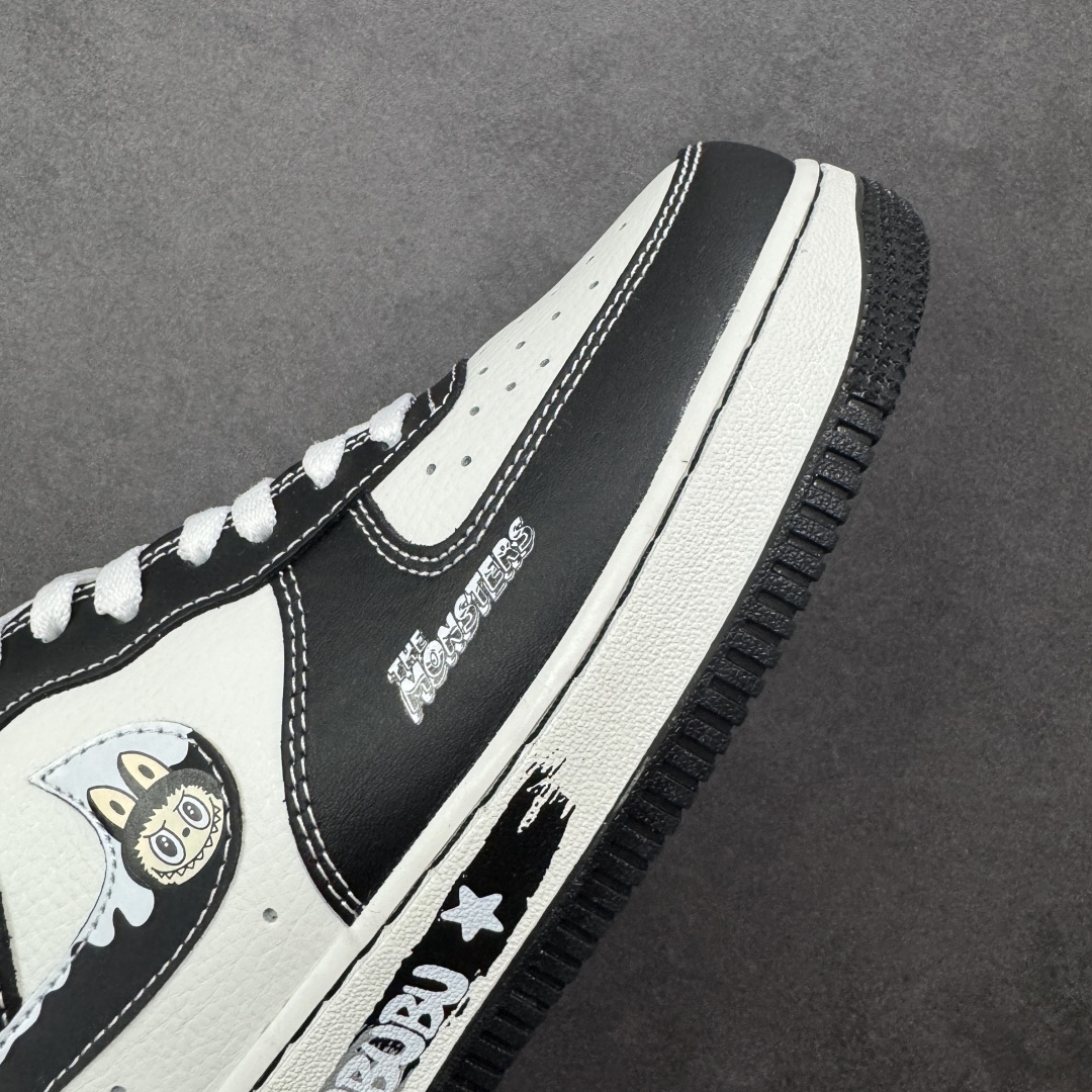 图片[5]-【定制版】NIke Air Force 1 \’07 Low “黑色涂鸦拉布布”空军一号 低帮 运动鞋 休闲鞋 折边针车 工艺难度大 原楦头原纸板 原装鞋盒 定制五金配件 内置全掌气垫 原厂鞋底 货号：KJ5188-001 尺码：36 36.5 37.5 38 38.5 39 40 40.5 41 42 42.5 43 44 44.5 45 编码：HXSA310320-选品中心