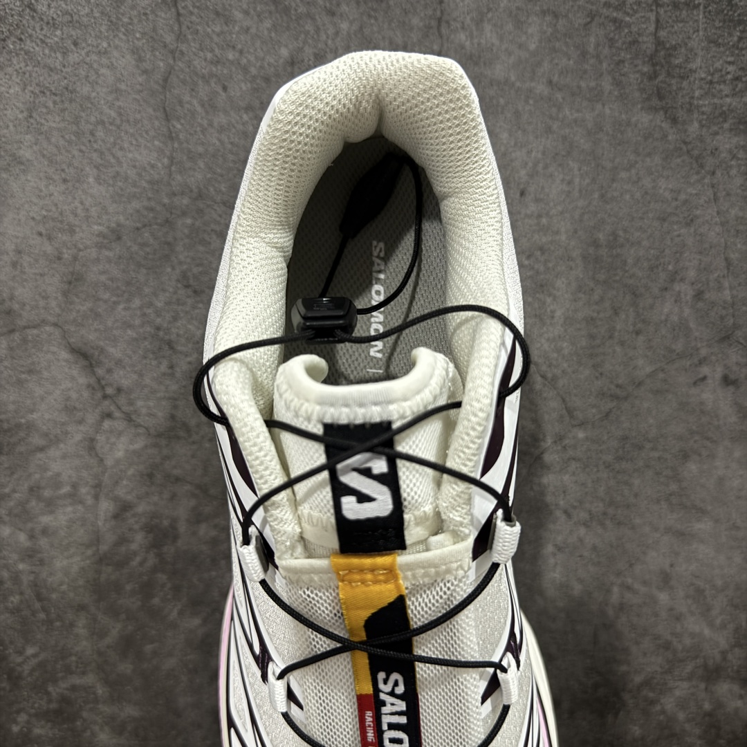 图片[8]-【S版纯原】SALOMON XT-6 萨洛蒙潮流越野机能户外功能鞋 米粉色 478646 全新版本出货 好货不怕晚 品质 细节 材料都是肉眼可以见！ 售前售后也是其它工厂无法匹敌！ 纯原外贸平台特供订单 耗时半年巨作 全套原纸板楦头开发 原厂特供网布配套加持 确保原汁原味 完美呈现版型 原档数据独家私模五层组合大底 原装Ortholite轻量化鞋垫 中底布带钢印编号 原厂TPU锁扣 进口港宝加持 后跟自然饱满 还原公司包裹性 鞋面以“锯齿”状的包裹系统呈现 在基色底之下加入了各种色点缀 将公司的最新技术和时尚前卫的造型融入耐用的长跑款式中 鞋面由 TPU 薄膜制成 并焊接在高耐磨网眼上 使其既时尚又坚固 由 ACS底盘支撑 可增强稳定性和支撑力 以及由橡胶凸耳 Contragrip外底覆盖的 EVA 缓冲中底 旨在应对崎岖的地形 鞋舌上的彩色Salomon 标签、Quicklace 系统以及鞋头、鞋舌和鞋跟上的附加品牌使细节更加完美 让穿着者可以轻松驾驭户外与通勤下的任何运动生活场景 无缝鞋身户外随意纵横 颜值与脚感兼备 出街通勤 绝对非常吸睛 你值得拥有 尺码：36 36.5 37.5 38 38.5 39 40 40.5 41 42 42.5 43 44 44.5 45-选品中心