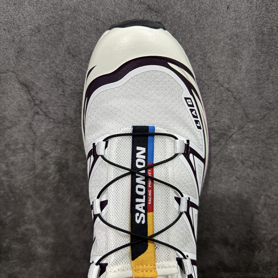 图片[5]-【S版纯原】SALOMON XT-6 萨洛蒙潮流越野机能户外功能鞋 米粉色 478646 全新版本出货 好货不怕晚 品质 细节 材料都是肉眼可以见！ 售前售后也是其它工厂无法匹敌！ 纯原外贸平台特供订单 耗时半年巨作 全套原纸板楦头开发 原厂特供网布配套加持 确保原汁原味 完美呈现版型 原档数据独家私模五层组合大底 原装Ortholite轻量化鞋垫 中底布带钢印编号 原厂TPU锁扣 进口港宝加持 后跟自然饱满 还原公司包裹性 鞋面以“锯齿”状的包裹系统呈现 在基色底之下加入了各种色点缀 将公司的最新技术和时尚前卫的造型融入耐用的长跑款式中 鞋面由 TPU 薄膜制成 并焊接在高耐磨网眼上 使其既时尚又坚固 由 ACS底盘支撑 可增强稳定性和支撑力 以及由橡胶凸耳 Contragrip外底覆盖的 EVA 缓冲中底 旨在应对崎岖的地形 鞋舌上的彩色Salomon 标签、Quicklace 系统以及鞋头、鞋舌和鞋跟上的附加品牌使细节更加完美 让穿着者可以轻松驾驭户外与通勤下的任何运动生活场景 无缝鞋身户外随意纵横 颜值与脚感兼备 出街通勤 绝对非常吸睛 你值得拥有 尺码：36 36.5 37.5 38 38.5 39 40 40.5 41 42 42.5 43 44 44.5 45-选品中心