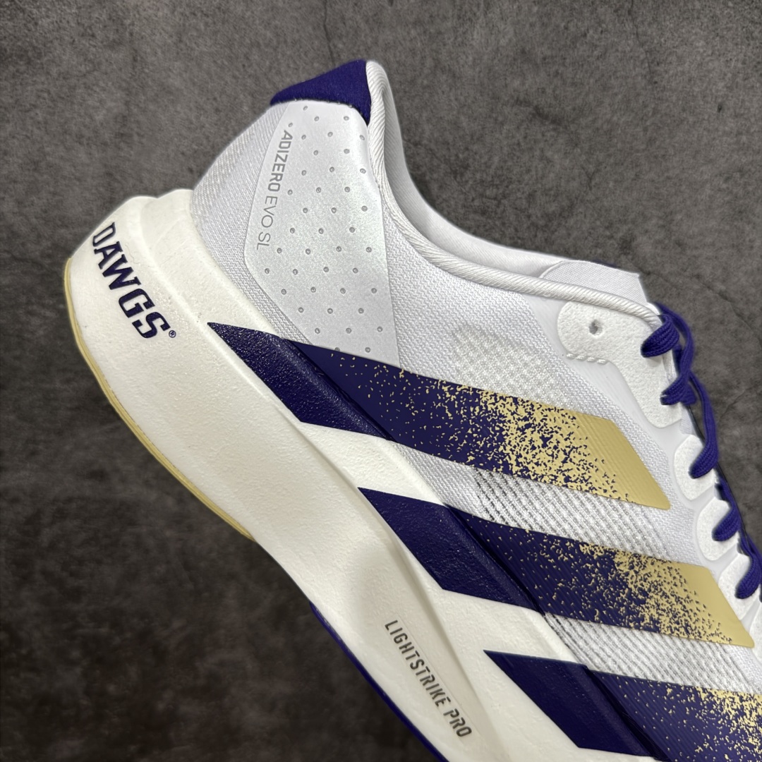 图片[7]-【PK版】AD Adizero Evo SL M 白蓝零度系列马拉松轻量竞速运动跑鞋 JQ4578 原材料 内置碳板 原厂网纱潮流 超临界发泡大底 脚感软弹度与原版非常接近 细节目前市场最接近原版品质 尺码：36 36.5 37.5 38 38.5 39 40 40.5 41 42 42.5 43 44 44.5 45-选品中心