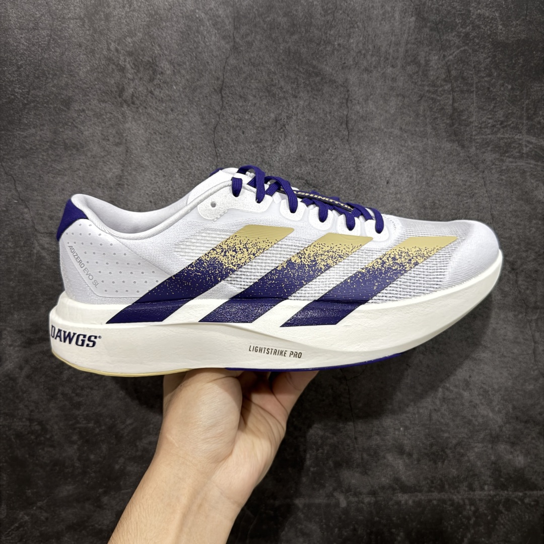 【PK版】AD Adizero Evo SL M 白蓝零度系列马拉松轻量竞速运动跑鞋 JQ4578 原材料 内置碳板 原厂网纱潮流 超临界发泡大底 脚感软弹度与原版非常接近 细节目前市场最接近原版品质 尺码:36 36.5 37.5 38 38.5 39 40 40.5 41 42 42.5 43 44 44.5 45-选品中心