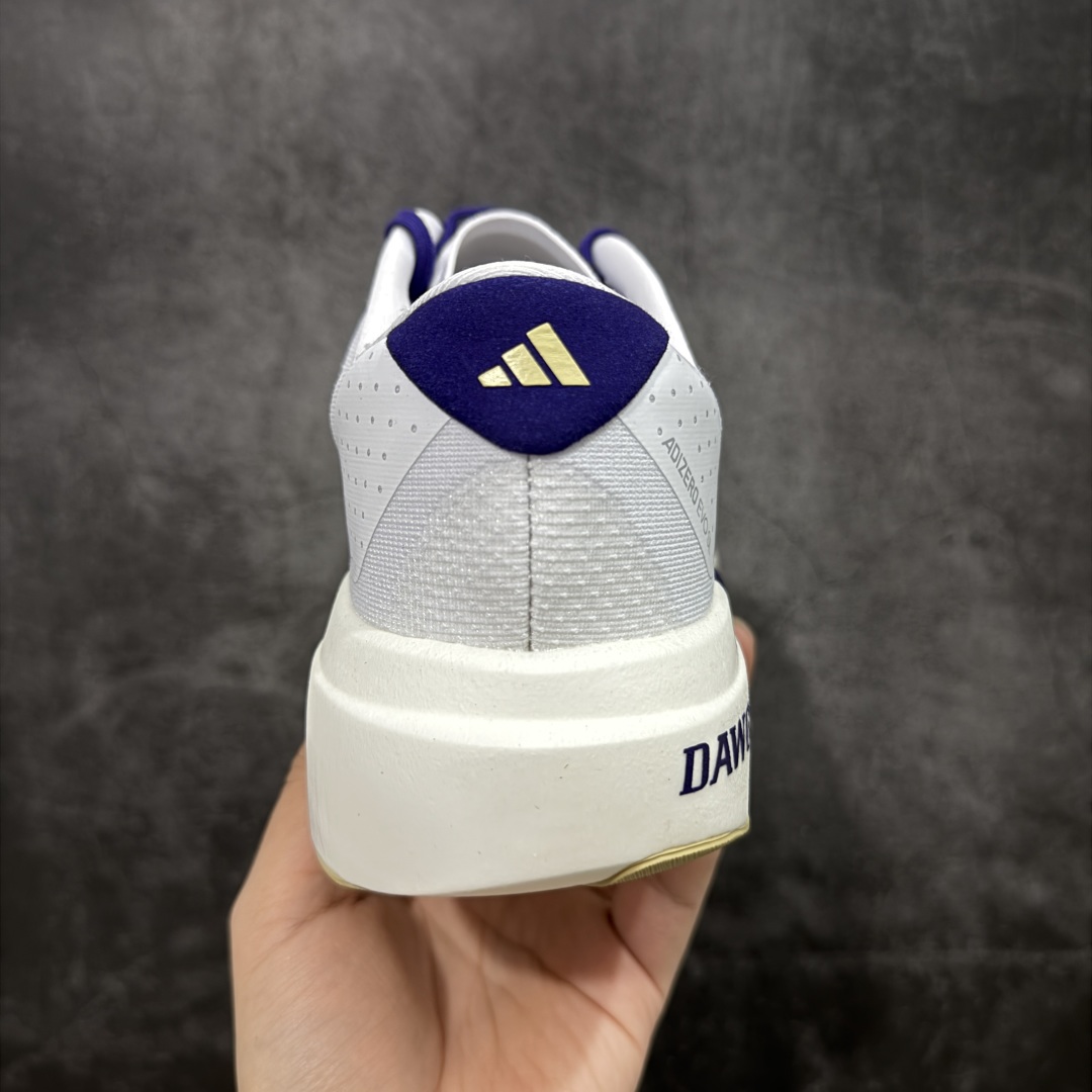 图片[4]-【PK版】AD Adizero Evo SL M 白蓝零度系列马拉松轻量竞速运动跑鞋 JQ4578 原材料 内置碳板 原厂网纱潮流 超临界发泡大底 脚感软弹度与原版非常接近 细节目前市场最接近原版品质 尺码：36 36.5 37.5 38 38.5 39 40 40.5 41 42 42.5 43 44 44.5 45-选品中心