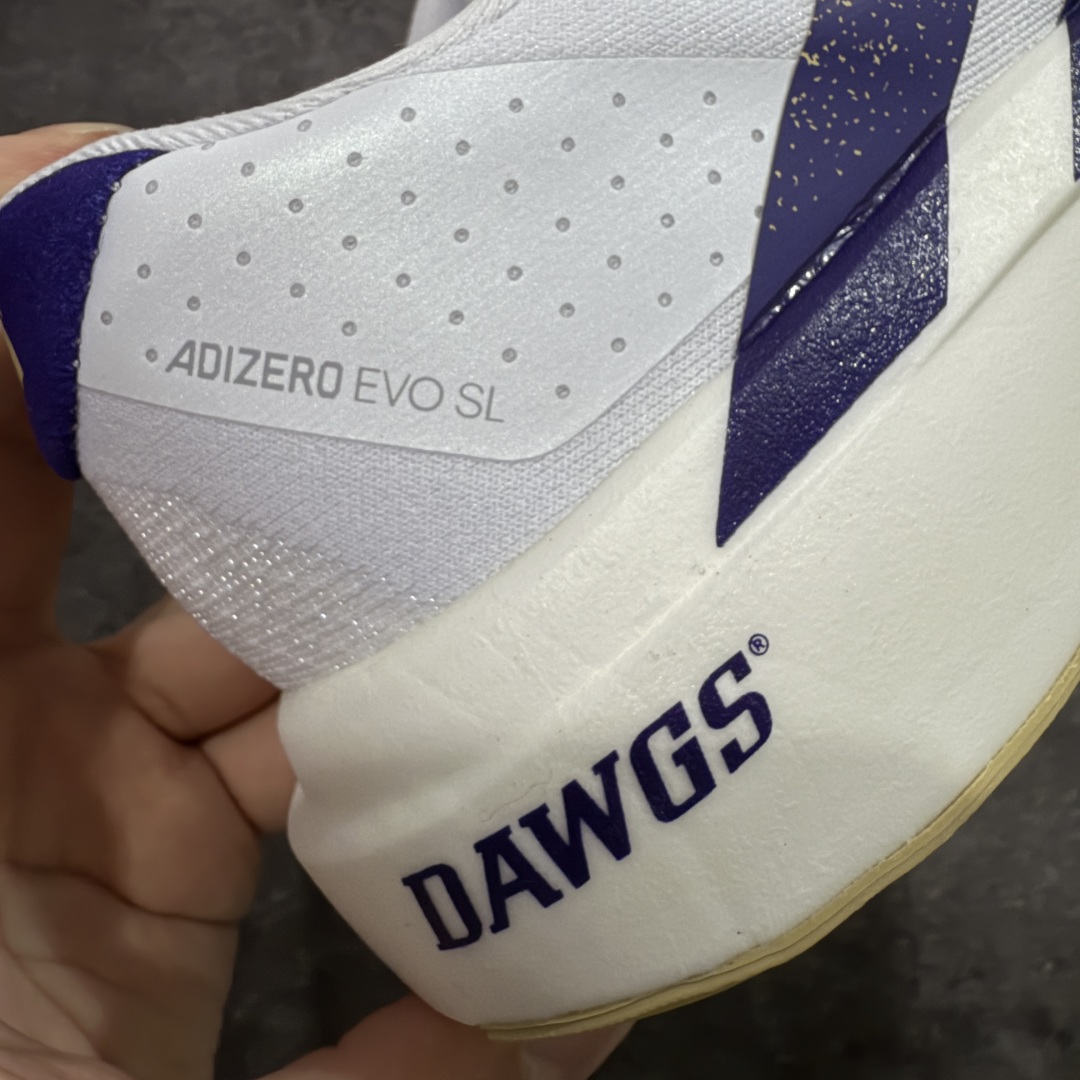 图片[3]-【PK版】AD Adizero Evo SL M 白蓝零度系列马拉松轻量竞速运动跑鞋 JQ4578 原材料 内置碳板 原厂网纱潮流 超临界发泡大底 脚感软弹度与原版非常接近 细节目前市场最接近原版品质 尺码：36 36.5 37.5 38 38.5 39 40 40.5 41 42 42.5 43 44 44.5 45-选品中心