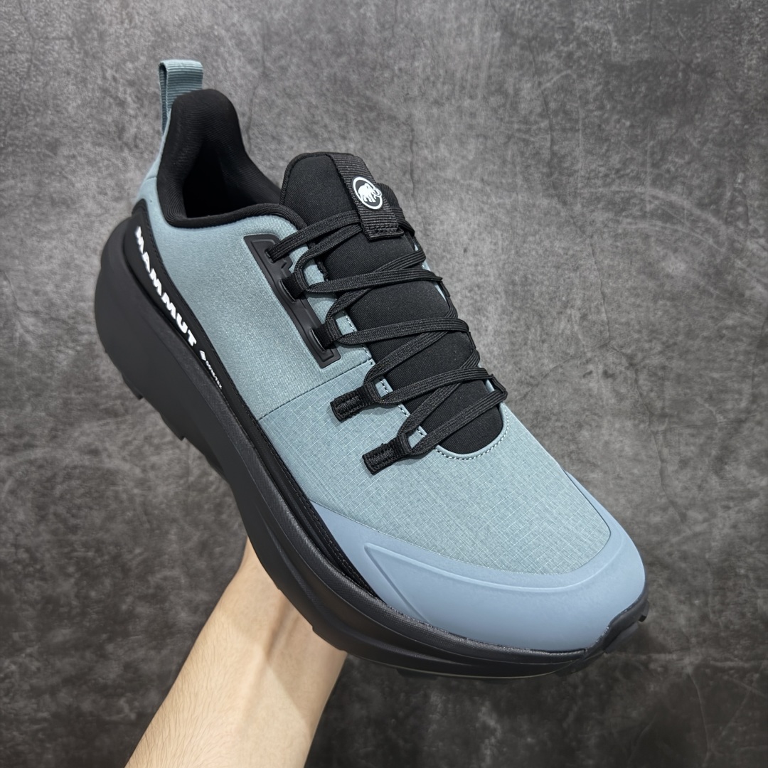 图片[3]-【莞产版本】MAMMUT猛犸象 Aenergy 舒适时尚 耐磨防滑 低帮 徒步鞋 男款 蓝黑色 轻量化舒适性和专业性能于一体的户外徒步鞋 特别适合短距离徒步和快速穿行 FLEXTRON波形弹性中底技术：提供动态支撑与能量回馈，连续徒步15公里后脚掌无明显酸痛感 鳞片状Vibram大底 齿深4mm，抓地力强 在湿滑岩石 松软泥土等复杂地形表现出色 尺码： 39 40 41 42 43 44 45 编码： ABB360370-选品中心