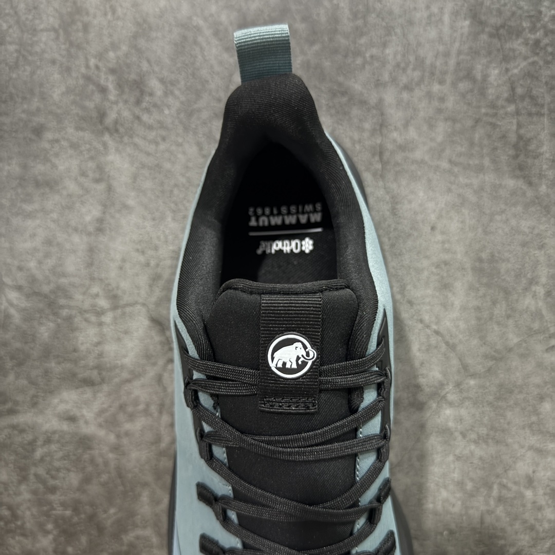 图片[8]-【莞产版本】MAMMUT猛犸象 Aenergy 舒适时尚 耐磨防滑 低帮 徒步鞋 男款 蓝黑色 轻量化舒适性和专业性能于一体的户外徒步鞋 特别适合短距离徒步和快速穿行 FLEXTRON波形弹性中底技术：提供动态支撑与能量回馈，连续徒步15公里后脚掌无明显酸痛感 鳞片状Vibram大底 齿深4mm，抓地力强 在湿滑岩石 松软泥土等复杂地形表现出色 尺码： 39 40 41 42 43 44 45 编码： ABB360370-选品中心