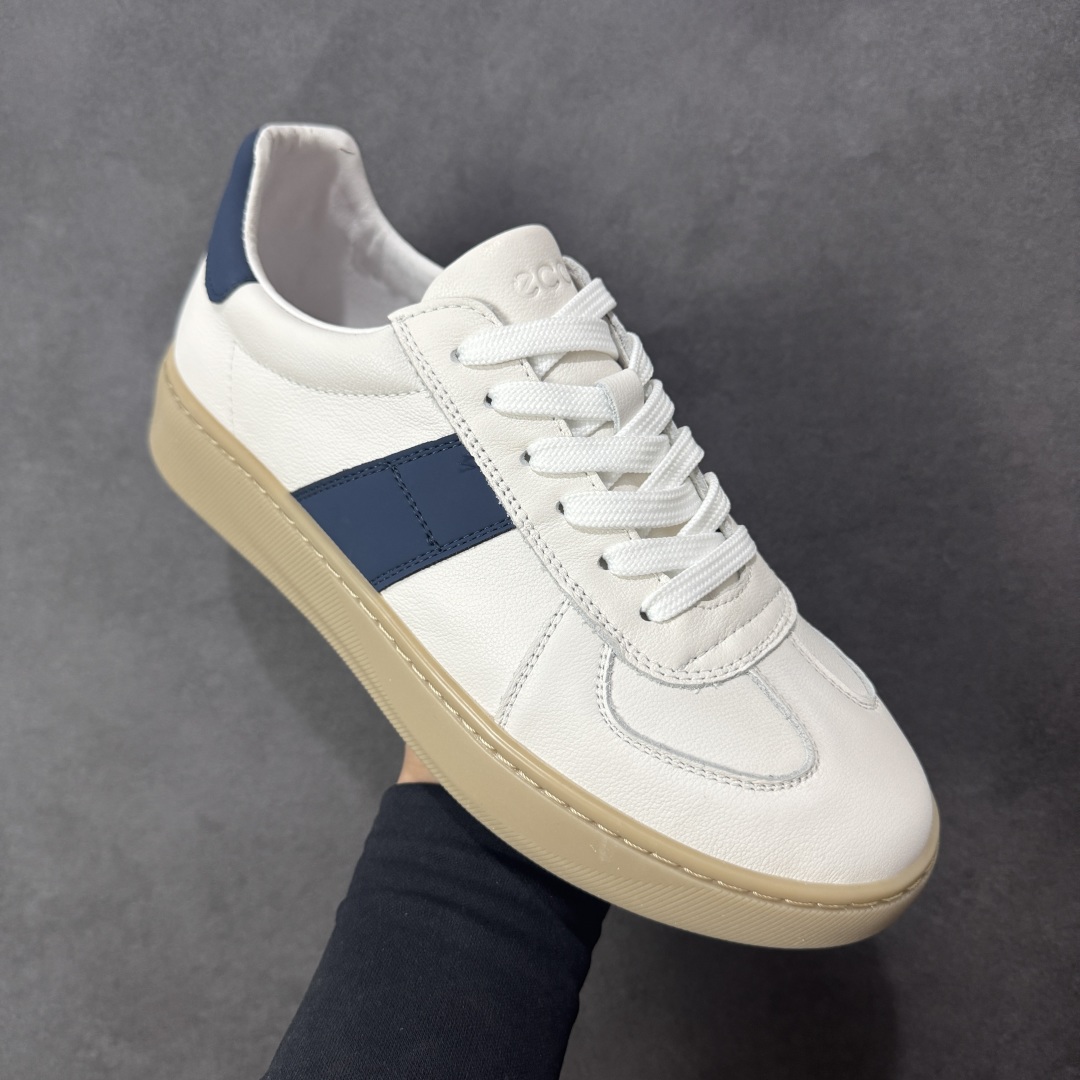 图片[3]-【莞产版本】ECCO爱步休闲鞋秋 25年新款时尚德训鞋 经典百搭板鞋 街头球鞋系列 保留板鞋的经典轮廓，同时融入球鞋的流线型线条 打造运动与街头复古的碰撞感 多元色系融和简约风格，松弛诠释街头意趣 轻松打造百变街头造型 经典鞋头设计 将时尚美学与街头文化完美融合 演绎美式复古潮流 邂逅复古时尚 搭载FLUIFORM™直接注塑科技 一体成型贴合脚部，舒适升级 鞋底采用耐磨抓地的橡胶大底 轻松应对日常行走的磨损考验 缤纷色系 玩转街头 尺码：38 39 40 41 42 43 44（皮鞋码）-选品中心