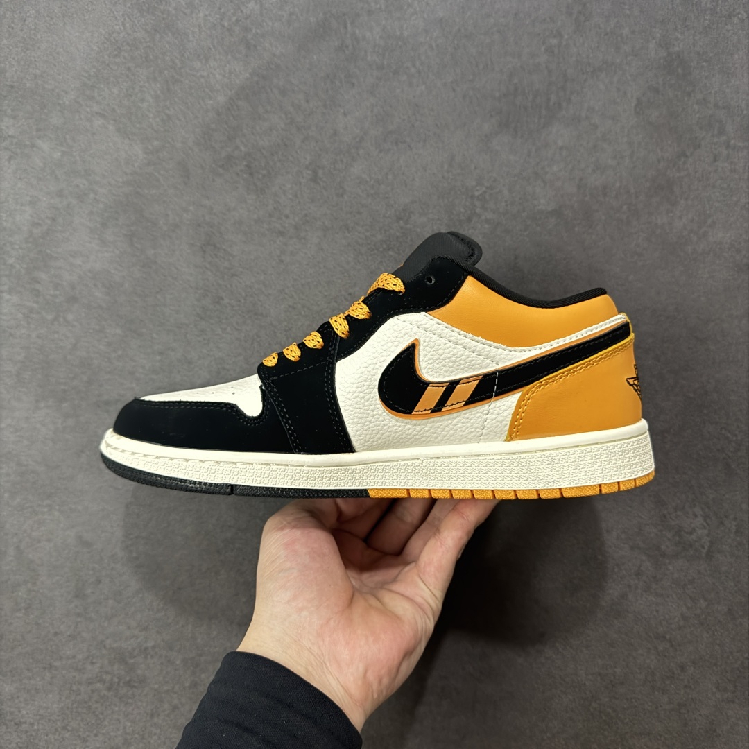 图片[2]-【定制版】Nike Jordan Air Jordan 1 “爱马仕联名——米黑橙” 高端定制 乔丹低帮休闲板鞋 大厂纯原品质出货 纯正版型 定制鞋盒 皮料切割干净无任何毛边 细节完美 超高清洁度 货号：LJ8888-004 尺码：36 36.5 37.5 38 38.5 39 40 40.5 41 42 42.5 43 44 44.5 45 编码：HXSB330340-选品中心