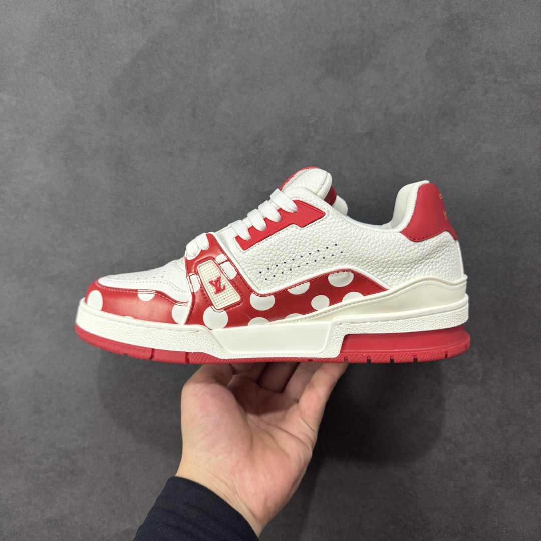 图片[2]-【头层礼盒版】Louis Vuitton LV Trainer 路易威登 驴牌 L家 情侣款 休闲 运动鞋 滑板鞋 广东大厂出品 头层皮料 高版本 极具性价比 做工版型到位 高清洁度 不偷工减料 非常推荐 尺码：35-46-选品中心
