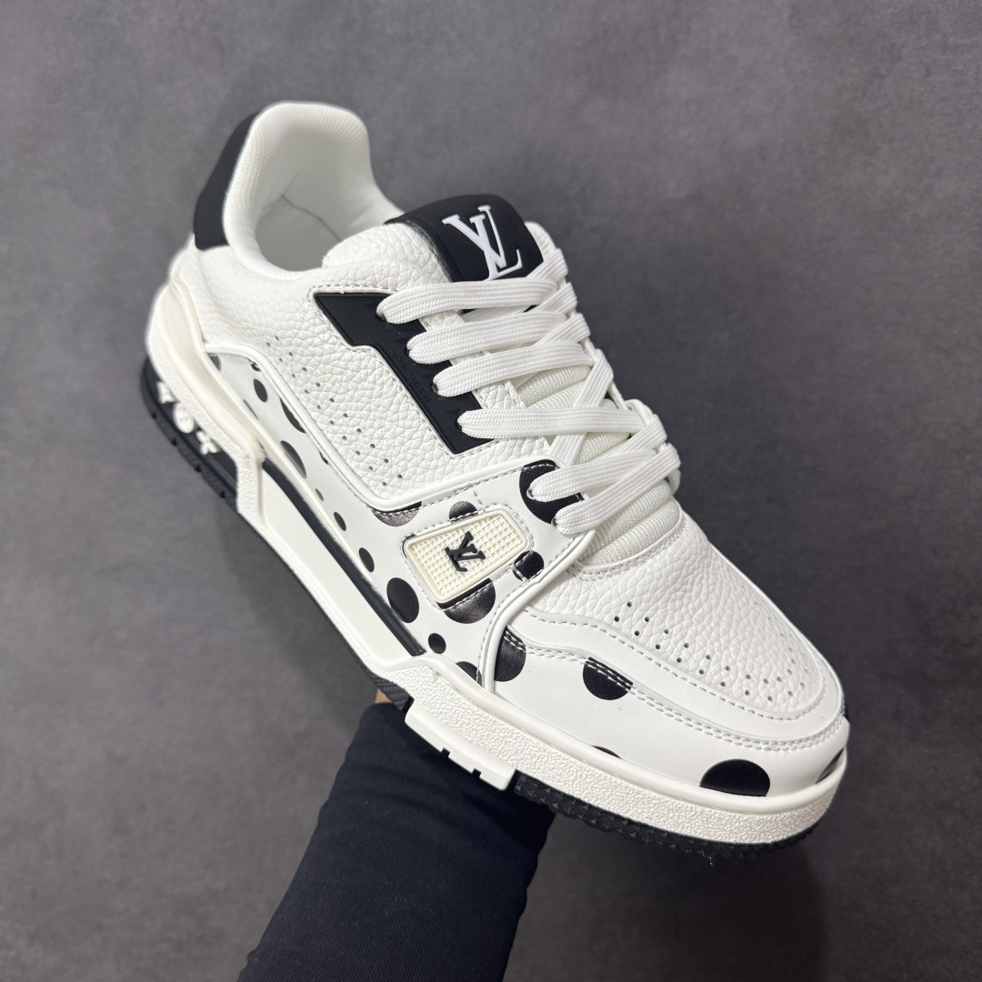 图片[3]-【头层礼盒版】Louis Vuitton LV Trainer 路易威登 驴牌 L家 情侣款 休闲 运动鞋 滑板鞋 广东大厂出品 头层皮料 高版本 极具性价比 做工版型到位 高清洁度 不偷工减料 非常推荐 尺码：35-46-选品中心