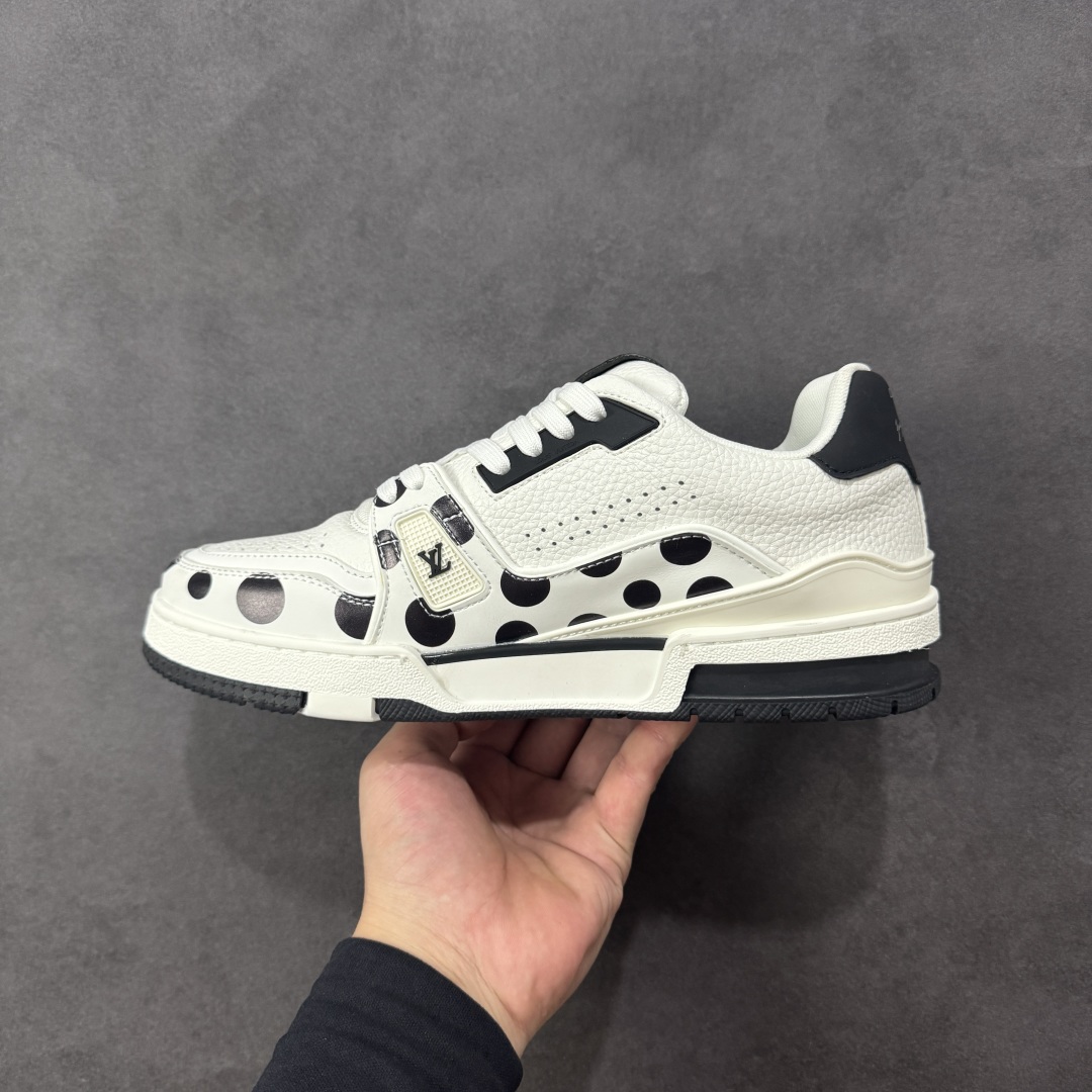 图片[2]-【头层礼盒版】Louis Vuitton LV Trainer 路易威登 驴牌 L家 情侣款 休闲 运动鞋 滑板鞋 广东大厂出品 头层皮料 高版本 极具性价比 做工版型到位 高清洁度 不偷工减料 非常推荐 尺码：35-46-选品中心