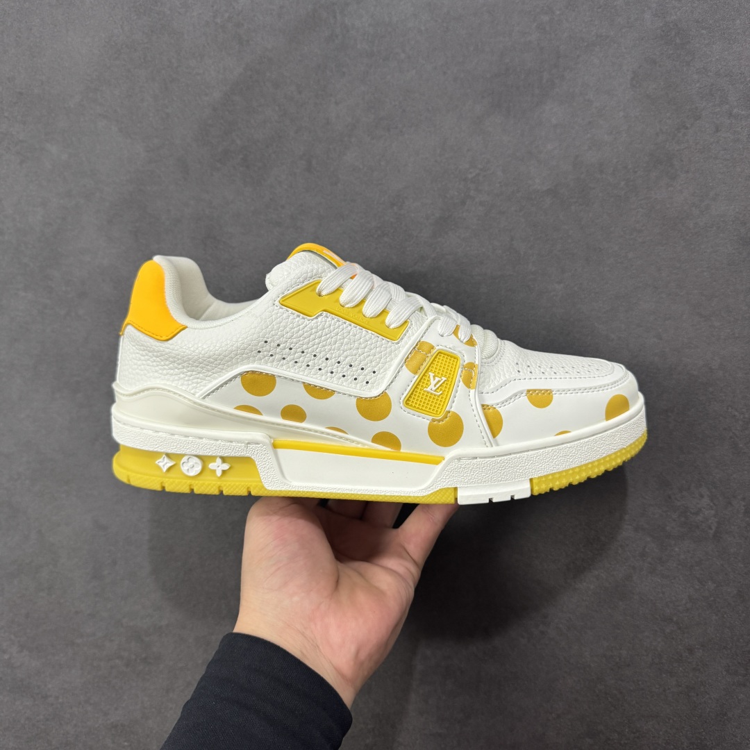 【头层礼盒版】Louis Vuitton LV Trainer 路易威登 驴牌 L家 情侣款 休闲 运动鞋 滑板鞋 广东大厂出品 头层皮料 高版本 极具性价比 做工版型到位 高清洁度 不偷工减料 非常推荐 尺码:35-46-选品中心