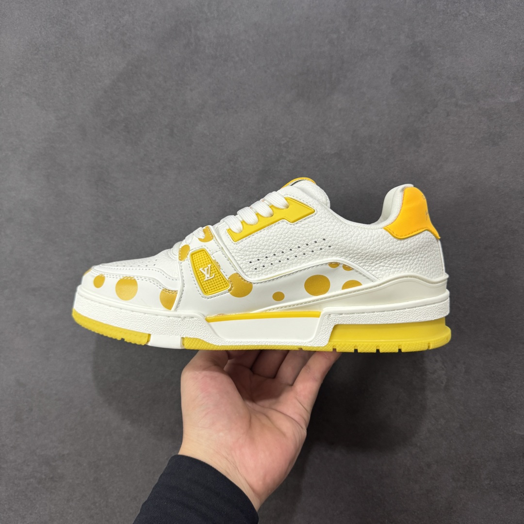 图片[2]-【头层礼盒版】Louis Vuitton LV Trainer 路易威登 驴牌 L家 情侣款 休闲 运动鞋 滑板鞋 广东大厂出品 头层皮料 高版本 极具性价比 做工版型到位 高清洁度 不偷工减料 非常推荐 尺码：35-46-选品中心