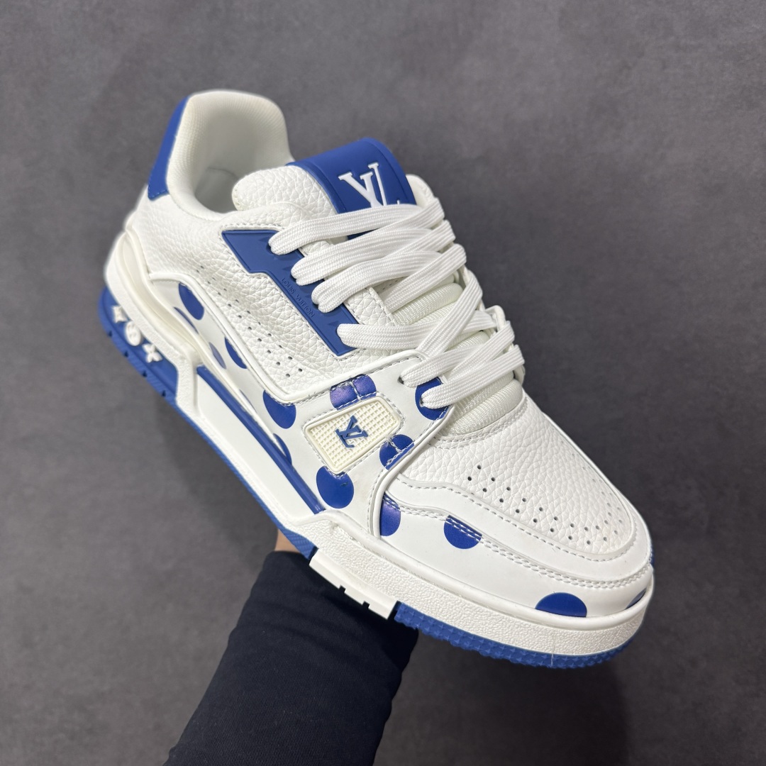 图片[3]-【头层礼盒版】Louis Vuitton LV Trainer 路易威登 驴牌 L家 情侣款 休闲 运动鞋 滑板鞋 广东大厂出品 头层皮料 高版本 极具性价比 做工版型到位 高清洁度 不偷工减料 非常推荐 尺码：35-46-选品中心