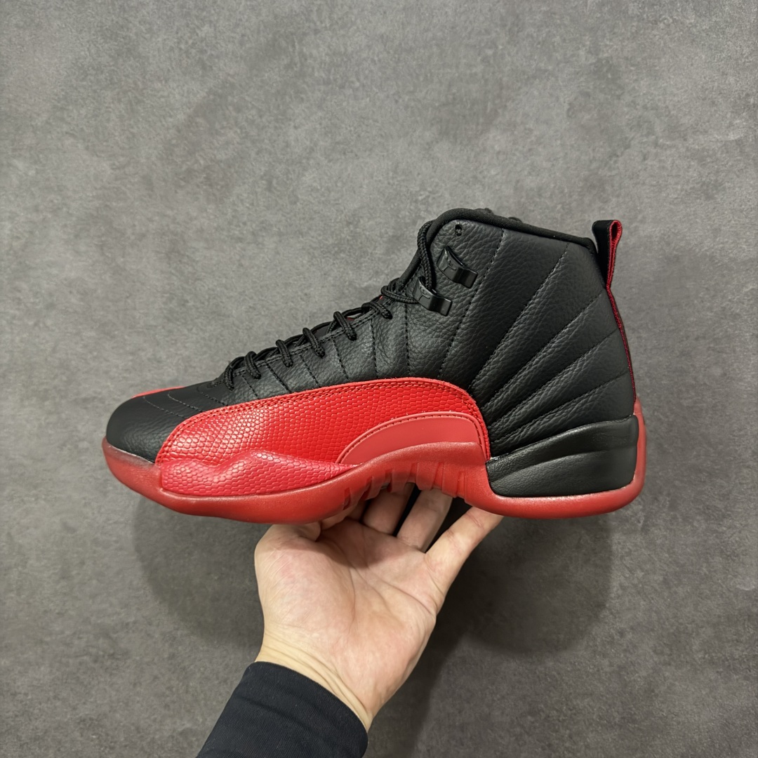 图片[2]-【头层真碳版】Air Jordan AJ12 Retro 篮球鞋 正确版型 头层皮料 真碳板 原厂定制金属扣 原厂电绣 超高性价比 货号：CT8013-002 尺码：40 40.5 41 42 42.5 43 44 44.5 45 45.5 46 47.5 48 编码：GLB320330-选品中心