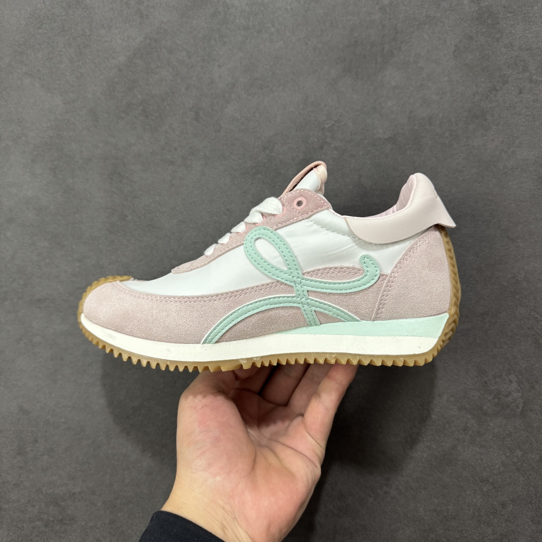 图片[2]-【K8版本】Loewe罗意威 Ballet Runner系列 进口柔软小牛皮+牛反绒皮面拼接，内里垫脚混种羊皮，双层高弹乳胶内热，独家模具橡胶大底，上脚轻便舒适 四色现货 尺码：36-40-选品中心