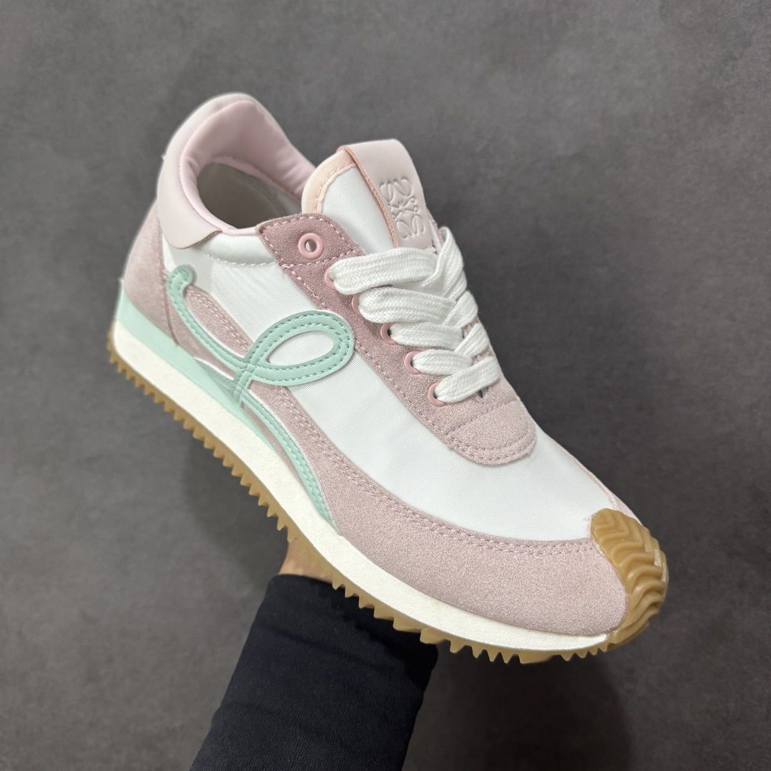 图片[3]-【K8版本】Loewe罗意威 Ballet Runner系列 进口柔软小牛皮+牛反绒皮面拼接，内里垫脚混种羊皮，双层高弹乳胶内热，独家模具橡胶大底，上脚轻便舒适 四色现货 尺码：36-40-选品中心