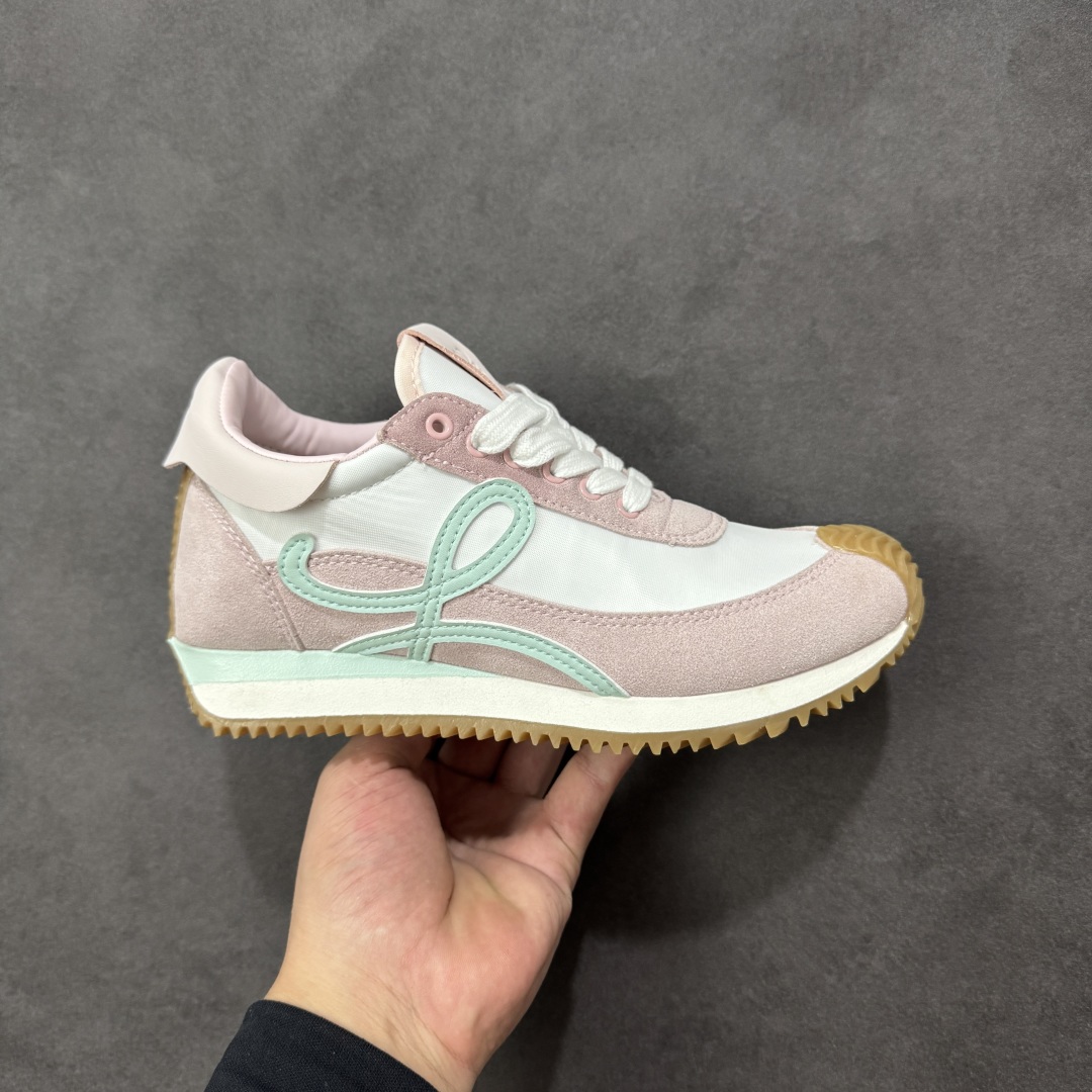 【K8版本】Loewe罗意威 Ballet Runner系列 进口柔软小牛皮+牛反绒皮面拼接,内里垫脚混种羊皮,双层高弹乳胶内热,独家模具橡胶大底,上脚轻便舒适 四色现货 尺码:36-40-选品中心