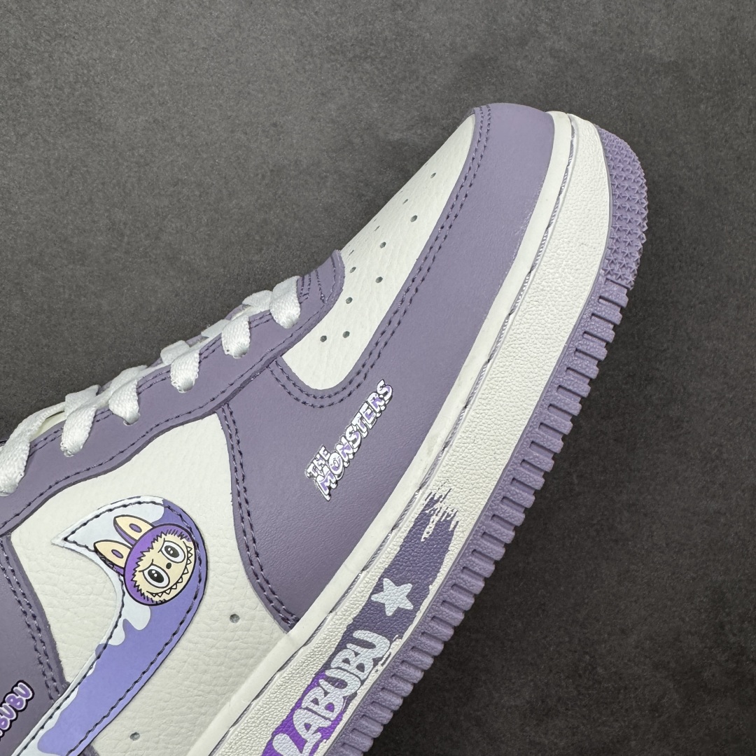 图片[5]-【定制版】NIke Air Force 1 \’07 Low “紫色涂鸦拉布布”空军一号 低帮 运动鞋 休闲鞋 折边针车 工艺难度大 原楦头原纸板 原装鞋盒 定制五金配件 内置全掌气垫 原厂鞋底 货号：KJ5188-006 尺码：36 36.5 37.5 38 38.5 39 40 40.5 41 42 42.5 43 44 44.5 45 编码：HXSA310320-选品中心