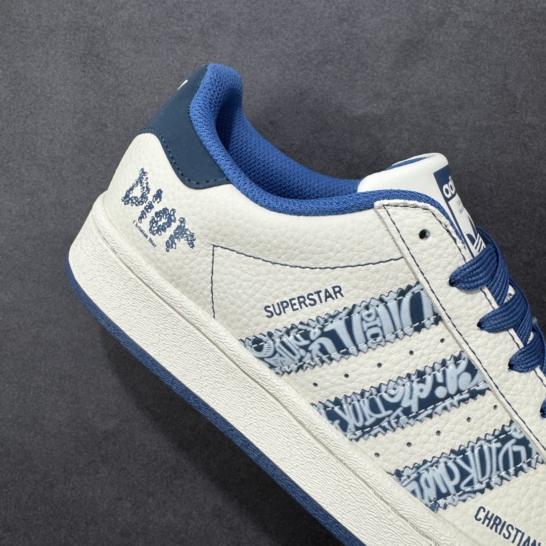 图片[6]-【定制版】Adidas Originals Superstar 阿迪达斯 三叶草 贝壳头’DIY’系列低帮经典百搭休闲运动板鞋 原装头层材料 用料绝不含糊 独家版型蒸餾加工帶來的是更好的视觉和脚感体验 清洁度 电绣工艺 皮料切割干净无任何毛边 细节完美 货号：DS5808 尺码：36 36.5 37 38 38.5 39 40 40.5 41 42 42.5 43 44 45-选品中心