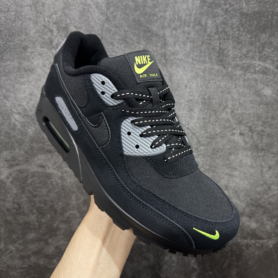 图片[3]-【顶级芯片版】Nike Air Max 90 舒适 复古 合成革减震防滑透气 低帮 休闲跑步鞋 黑灰 FQ2377-001 鞋舌标可扫码 海外欧州过验版 原纸版原楦头 顶级90款问市 开发数月 原版开发 多道QC质检 鞋型完美复刻 原厂级别工艺 正确色卡 正确气垫蓝光 正确大底 独家私模 采用进口头层牛皮拼接 定位高端市场 行业标杆工艺 尺码：39 40 40.5 41 42 42.5 43 44 44.5 45 46-选品中心