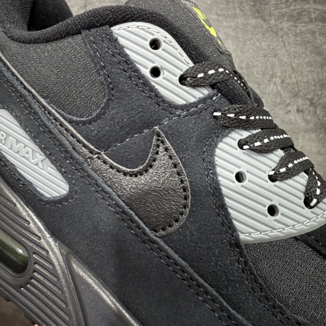 图片[4]-【顶级芯片版】Nike Air Max 90 舒适 复古 合成革减震防滑透气 低帮 休闲跑步鞋 黑灰 FQ2377-001 鞋舌标可扫码 海外欧州过验版 原纸版原楦头 顶级90款问市 开发数月 原版开发 多道QC质检 鞋型完美复刻 原厂级别工艺 正确色卡 正确气垫蓝光 正确大底 独家私模 采用进口头层牛皮拼接 定位高端市场 行业标杆工艺 尺码：39 40 40.5 41 42 42.5 43 44 44.5 45 46-选品中心