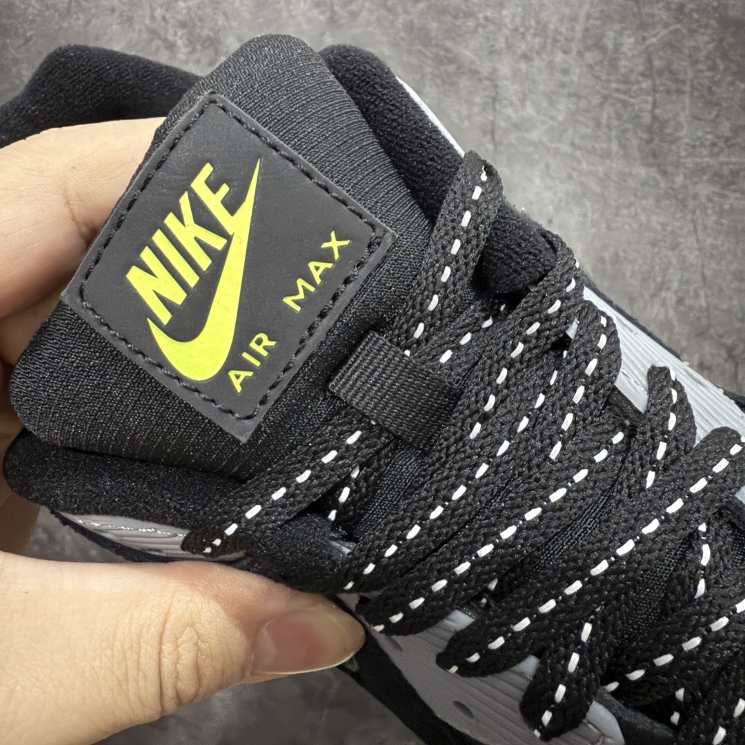 图片[6]-【顶级芯片版】Nike Air Max 90 舒适 复古 合成革减震防滑透气 低帮 休闲跑步鞋 黑灰 FQ2377-001 鞋舌标可扫码 海外欧州过验版 原纸版原楦头 顶级90款问市 开发数月 原版开发 多道QC质检 鞋型完美复刻 原厂级别工艺 正确色卡 正确气垫蓝光 正确大底 独家私模 采用进口头层牛皮拼接 定位高端市场 行业标杆工艺 尺码：39 40 40.5 41 42 42.5 43 44 44.5 45 46-选品中心