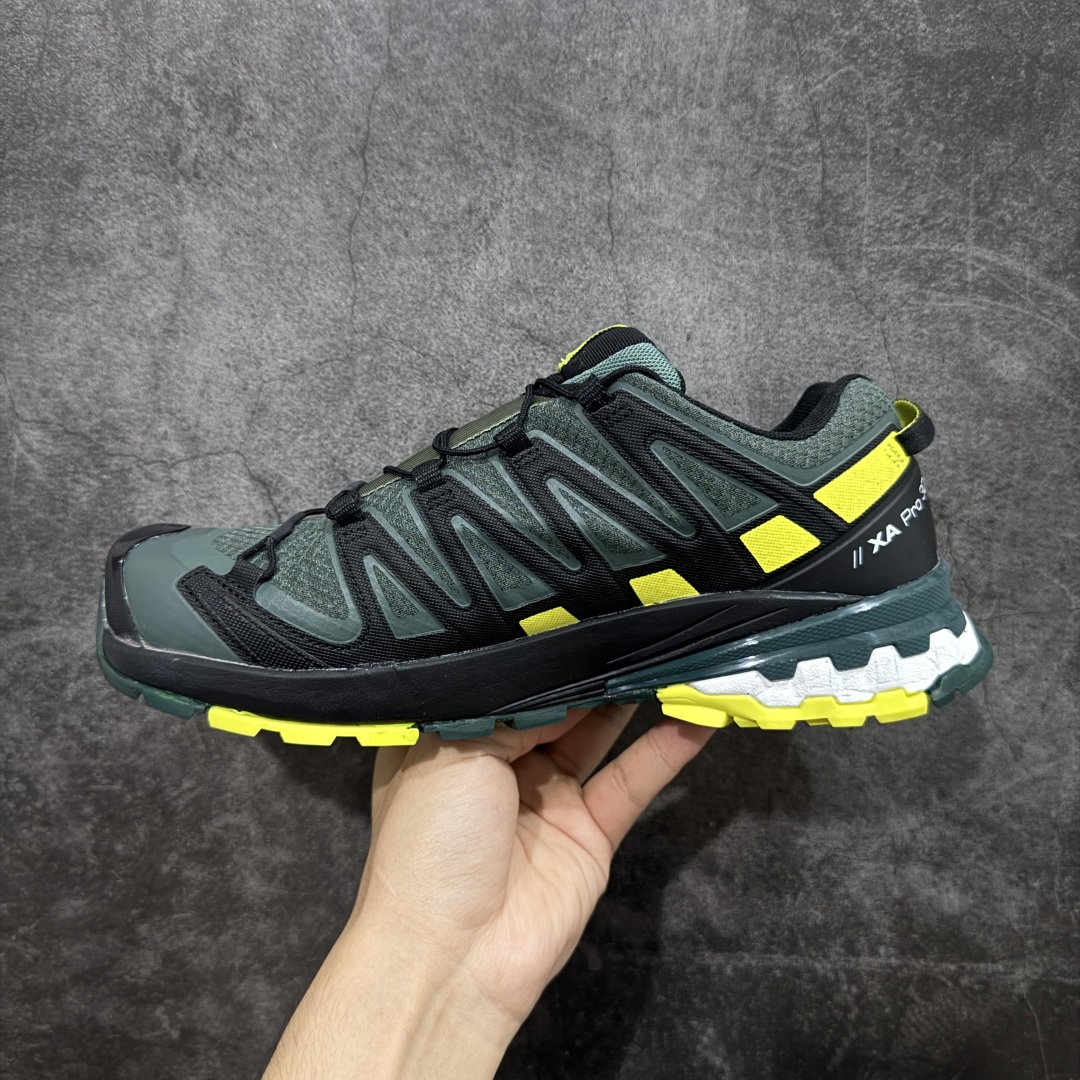 图片[2]-【莞产版本】SALOMON萨洛蒙 XA Pro 3D V8 Gtx 圆头系带 防滑耐磨 低帮 户外功能鞋 男款 XA PRO 3D GTX拥有杰出的稳定性、优异的抓地性能，及高强度的耐磨性，是适合各种地形的全方位野跑鞋。 鞋面由快干的网眼布构成，透气性满分，大大提高脚部舒适度。 如果你正准备入手一对新的山鞋， XA PRO 3D GTX绝对是首选！ 尺码：40-47-选品中心