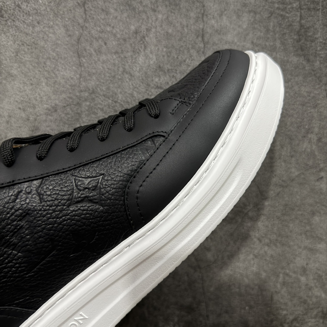 图片[6]-【海淘代购版】LOUIS VUITTON LV Beverly Hills 牛皮 圆头系带 低帮 时尚板鞋 男款 黑色 海淘代购同渠道品质 高端零售 外贸充正专供 原版购入开发 ZP级全套包装 完美楦型 正确卡色 大底TPU 质感媲美原版 细节与原版一致 请注意区分市面通货材 尺码：38 39 40 41 42 43 44 45 46-选品中心