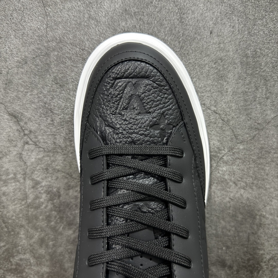 图片[5]-【海淘代购版】LOUIS VUITTON LV Beverly Hills 牛皮 圆头系带 低帮 时尚板鞋 男款 黑色 海淘代购同渠道品质 高端零售 外贸充正专供 原版购入开发 ZP级全套包装 完美楦型 正确卡色 大底TPU 质感媲美原版 细节与原版一致 请注意区分市面通货材 尺码：38 39 40 41 42 43 44 45 46-选品中心