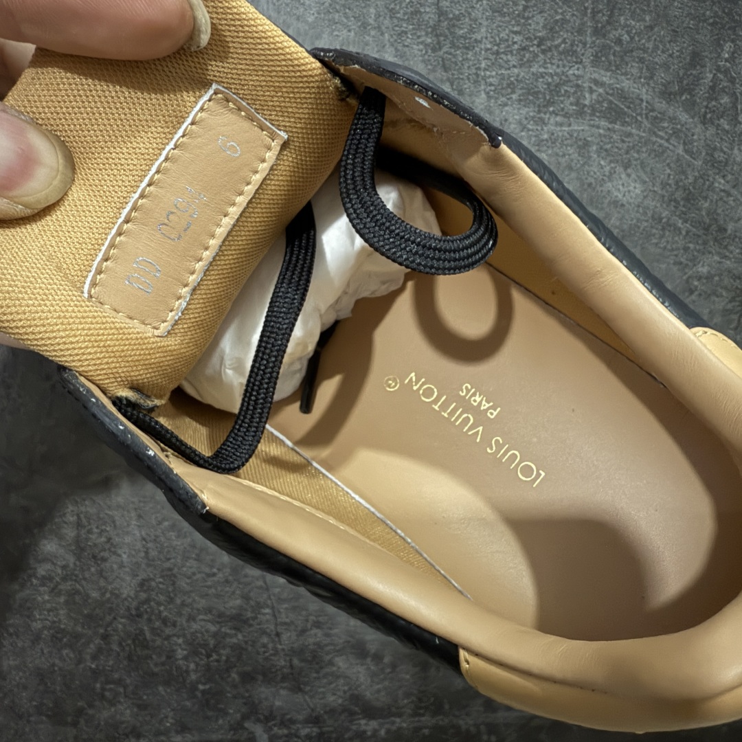 图片[7]-【海淘代购版】LOUIS VUITTON LV Beverly Hills 牛皮 圆头系带 低帮 时尚板鞋 男款 黑色 海淘代购同渠道品质 高端零售 外贸充正专供 原版购入开发 ZP级全套包装 完美楦型 正确卡色 大底TPU 质感媲美原版 细节与原版一致 请注意区分市面通货材 尺码：38 39 40 41 42 43 44 45 46-选品中心