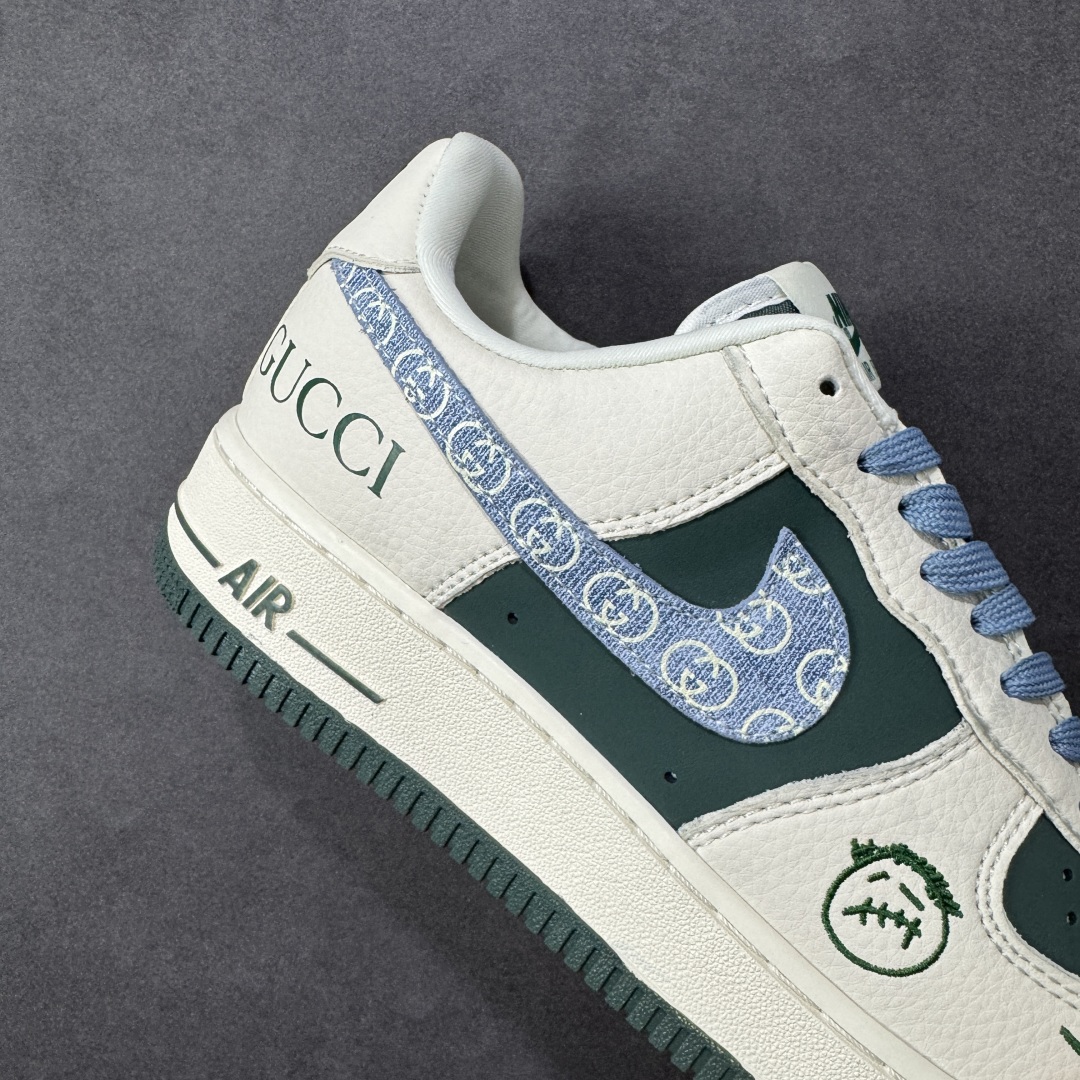 图片[6]-【定制版】NIke Air Force 1 \’07 Low “古驰联名——米绿花布勾”空军一号 低帮 运动鞋 休闲鞋 折边针车 工艺难度大 原楦头原纸板 原装鞋盒 定制五金配件 内置全掌气垫 原厂鞋底 货号：DD1982-300 尺码：36 36.5 37.5 38 38.5 39 40 40.5 41 42 42.5 43 44 44.5 45 编码：HXSA310320-选品中心
