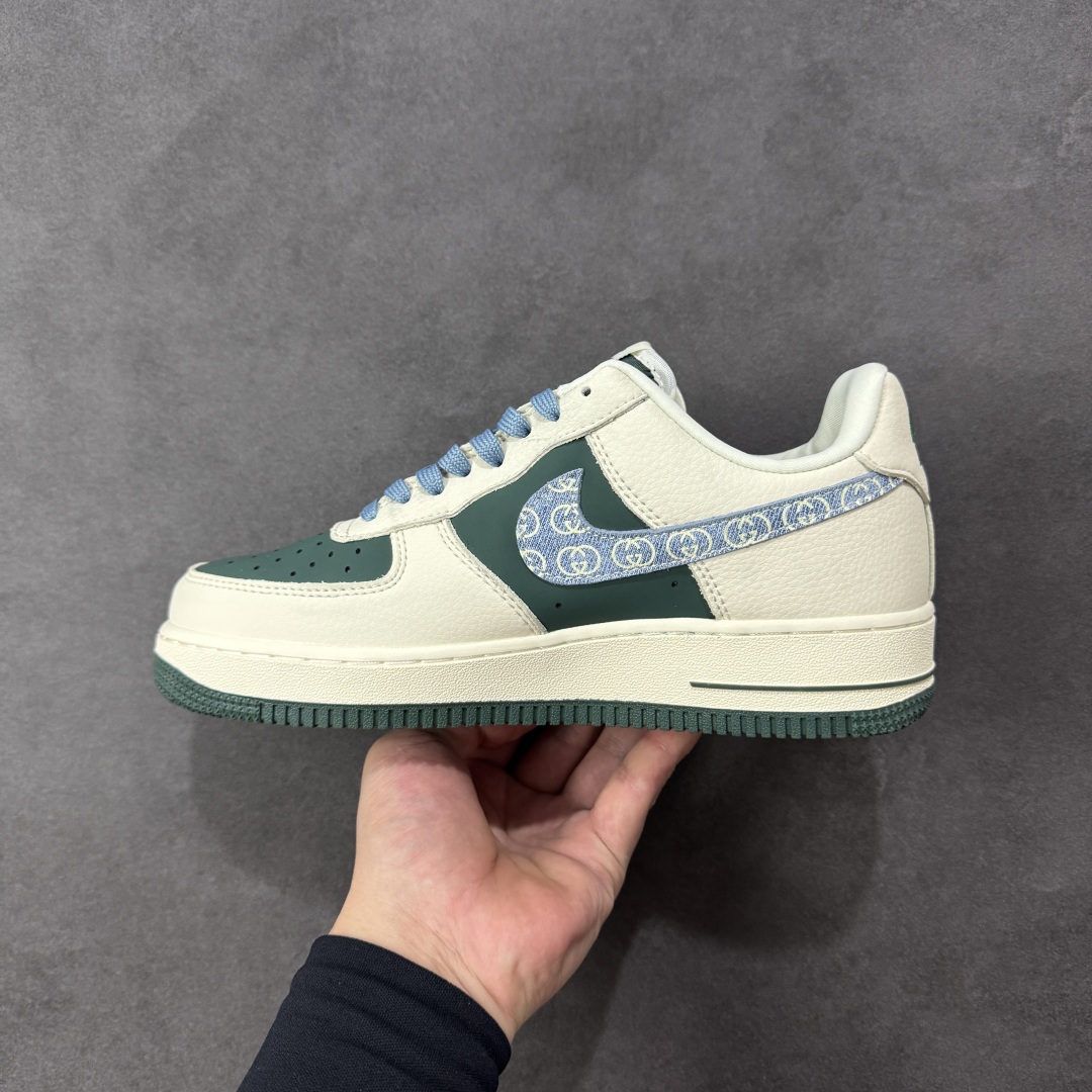图片[2]-【定制版】NIke Air Force 1 \’07 Low “古驰联名——米绿花布勾”空军一号 低帮 运动鞋 休闲鞋 折边针车 工艺难度大 原楦头原纸板 原装鞋盒 定制五金配件 内置全掌气垫 原厂鞋底 货号：DD1982-300 尺码：36 36.5 37.5 38 38.5 39 40 40.5 41 42 42.5 43 44 44.5 45 编码：HXSA310320-选品中心