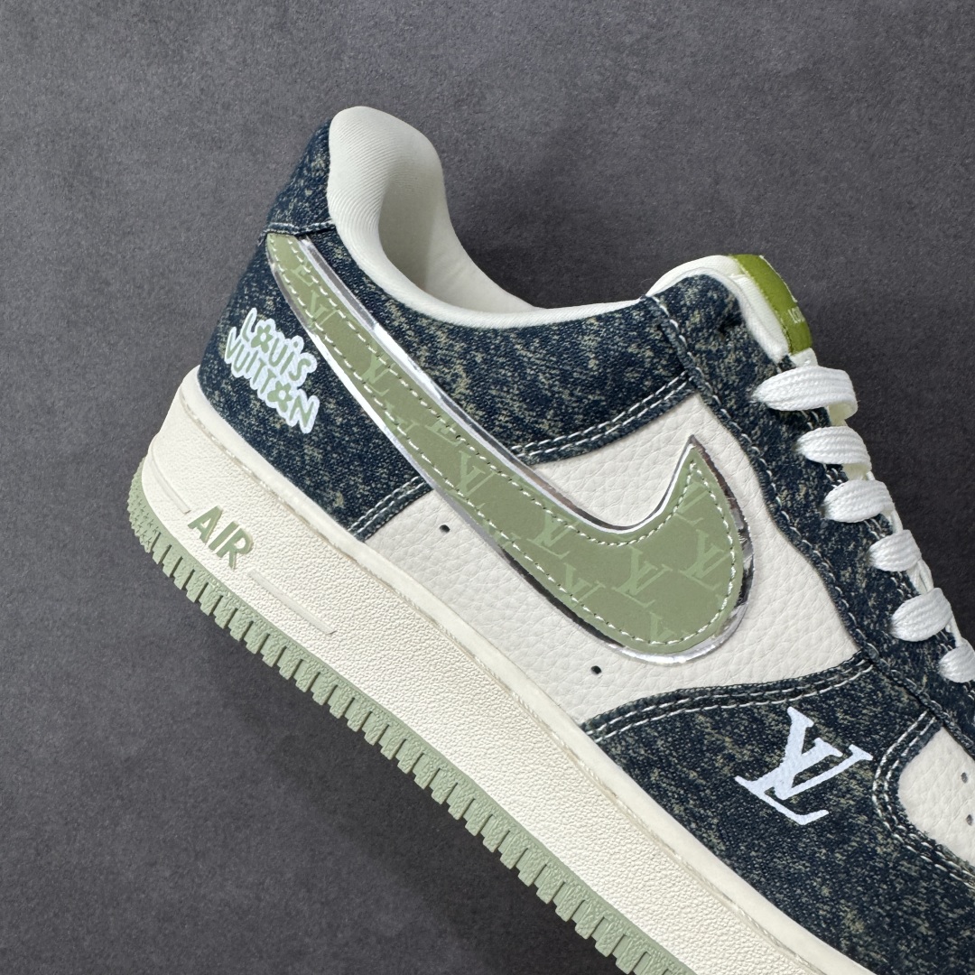 图片[6]-【定制版】NIke Air Force 1 \’07 Low LV联名–青黛牛仔 空军一号低帮 运动鞋 休闲鞋 折边针车 工艺难度大 原楦头原纸板 高级牛仔 高端定制鞋盒 原厂鞋底 超高清洁度 细节完美 货号：DX1888-098 尺码：36 36.5 37.5 38 38.5 39 40 40.5 41 42 42.5 43 44 44.5 45 编码：HXSB310320-选品中心
