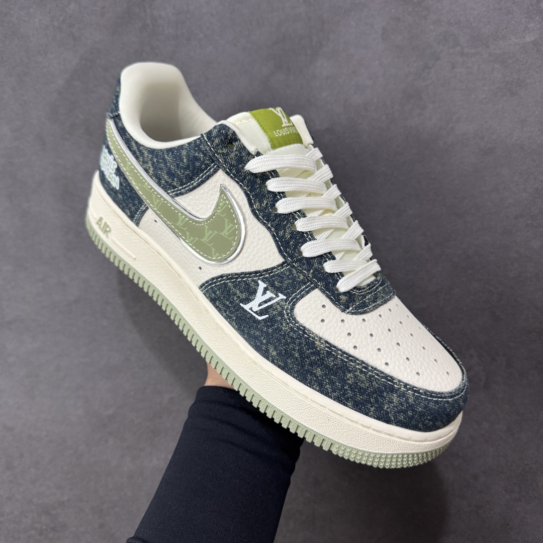 图片[3]-【定制版】NIke Air Force 1 \’07 Low LV联名–青黛牛仔 空军一号低帮 运动鞋 休闲鞋 折边针车 工艺难度大 原楦头原纸板 高级牛仔 高端定制鞋盒 原厂鞋底 超高清洁度 细节完美 货号：DX1888-098 尺码：36 36.5 37.5 38 38.5 39 40 40.5 41 42 42.5 43 44 44.5 45 编码：HXSB310320-选品中心