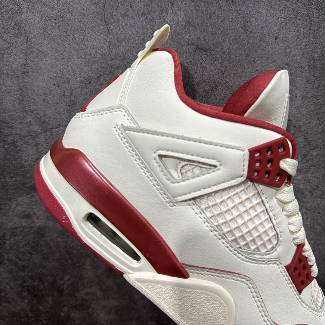 图片[7]-【原厂版】Air Jordan AJ4 白米红情人节 新晋AJ外贸大厂全新生产线出品 整体版型质感 用料细节都绝不含糊 同价位无敌 原鞋开发原楦原纸板同源开发 完美呈现乔4的版型 内侧正确双色网格77 还原细节 原厂皮料 正确气垫颜色 正确网格工艺 正确拉帮工艺 全鞋原装材料制作 原档案原模具打造 支持全方位与正品对比 尺码：40 40.5 41 42 42.5 43 44 44.5 45 46 47.5 48.5-选品中心