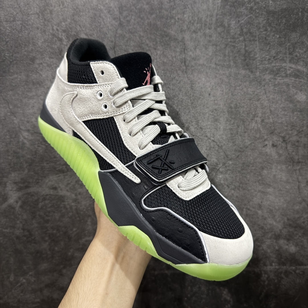 图片[3]-【LW纯原】Travis Scott x Air Jordan Jumpman Jack TR TS联名款 倒钩 复古文化篮球鞋 IH7971-001 原鞋原档案数据 原厂皮料打造 平台外贸 高端零售专供品质 整体鞋身棕色部位采用台湾隆长棉麻布料 配件鞋盒完全同步原厂 整体版型质感 用料细节都绝不含糊 尺码：36-48.5-选品中心