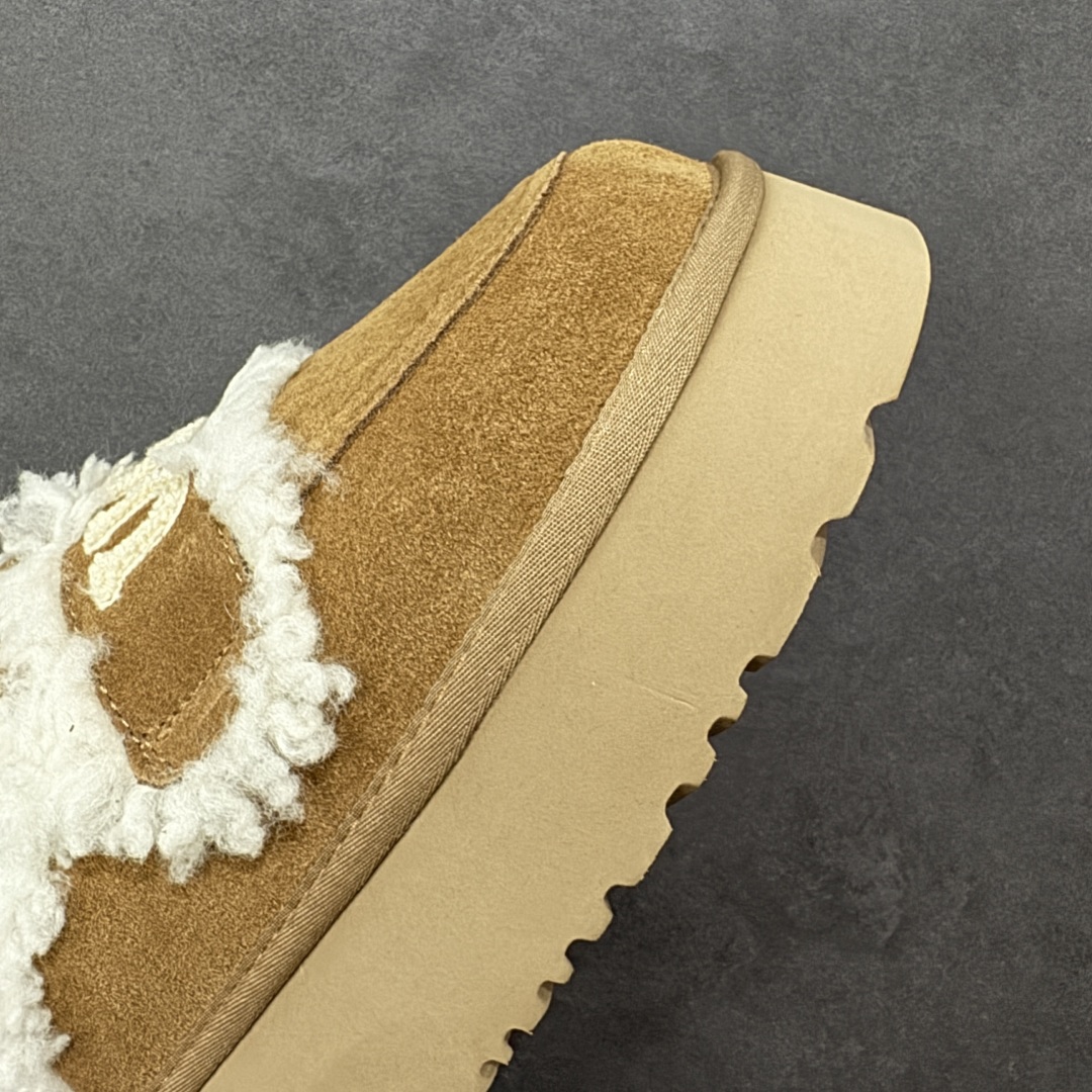 图片[5]-【代购版】UGG秋冬最新款OB938系列法式羊毛刺绣毛毛拖雪地靴 采用隆丰A级澳洲进口羊皮毛一体 品牌代工厂生产线 完全遵循ZP工艺流程 代工厂原厂版师 秉承无原鞋不开发 注重每一处细节 市面最正确版 发泡大底：轻便/耐用/柔韧 Sise：35 36 37 38 39 40-选品中心