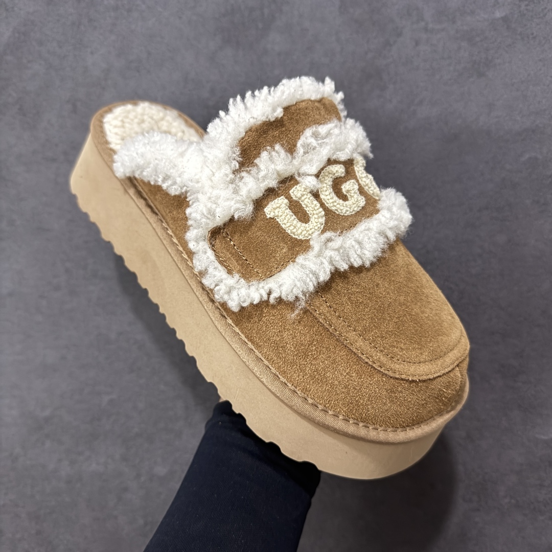 图片[3]-【代购版】UGG秋冬最新款OB938系列法式羊毛刺绣毛毛拖雪地靴 采用隆丰A级澳洲进口羊皮毛一体 品牌代工厂生产线 完全遵循ZP工艺流程 代工厂原厂版师 秉承无原鞋不开发 注重每一处细节 市面最正确版 发泡大底：轻便/耐用/柔韧 Sise：35 36 37 38 39 40-选品中心