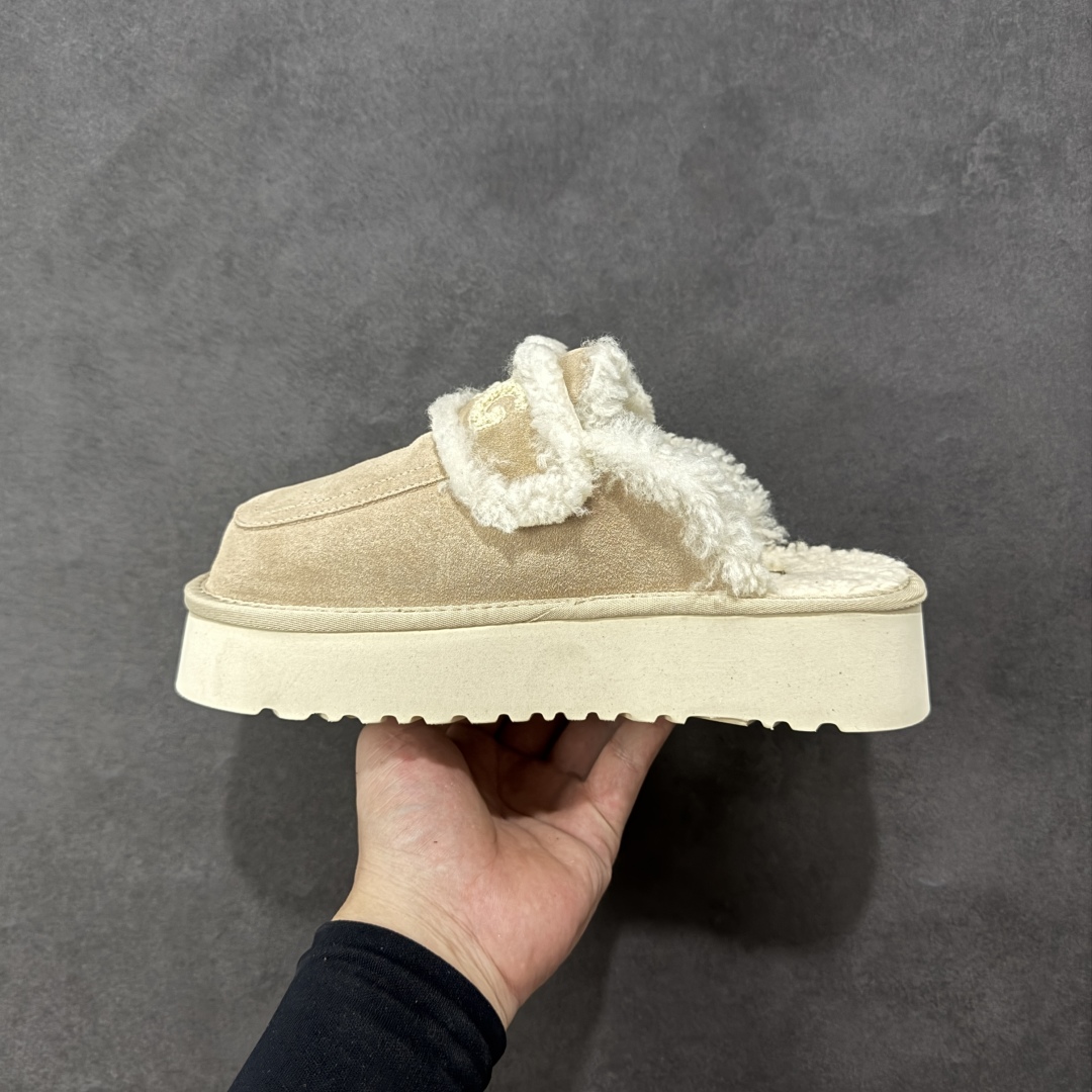 图片[2]-【代购版】UGG秋冬最新款OB938系列法式羊毛刺绣毛毛拖雪地靴 采用隆丰A级澳洲进口羊皮毛一体 品牌代工厂生产线 完全遵循ZP工艺流程 代工厂原厂版师 秉承无原鞋不开发 注重每一处细节 市面最正确版 发泡大底：轻便/耐用/柔韧 Sise：35 36 37 38 39 40-选品中心